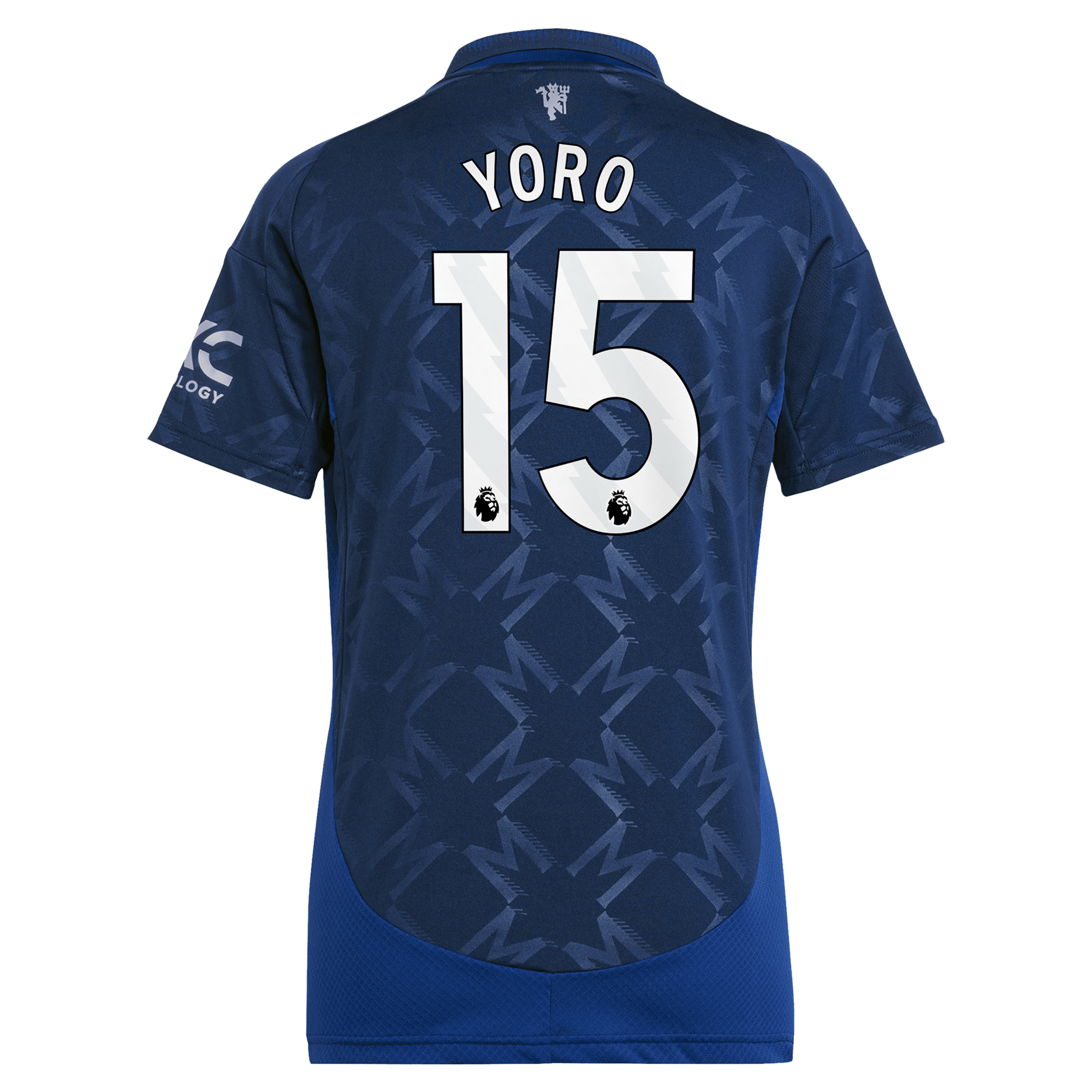 Manchester United EPL adidas Away Shirt 2024-25 - Womens with Yoro 15 printing, , rebel_hi-res