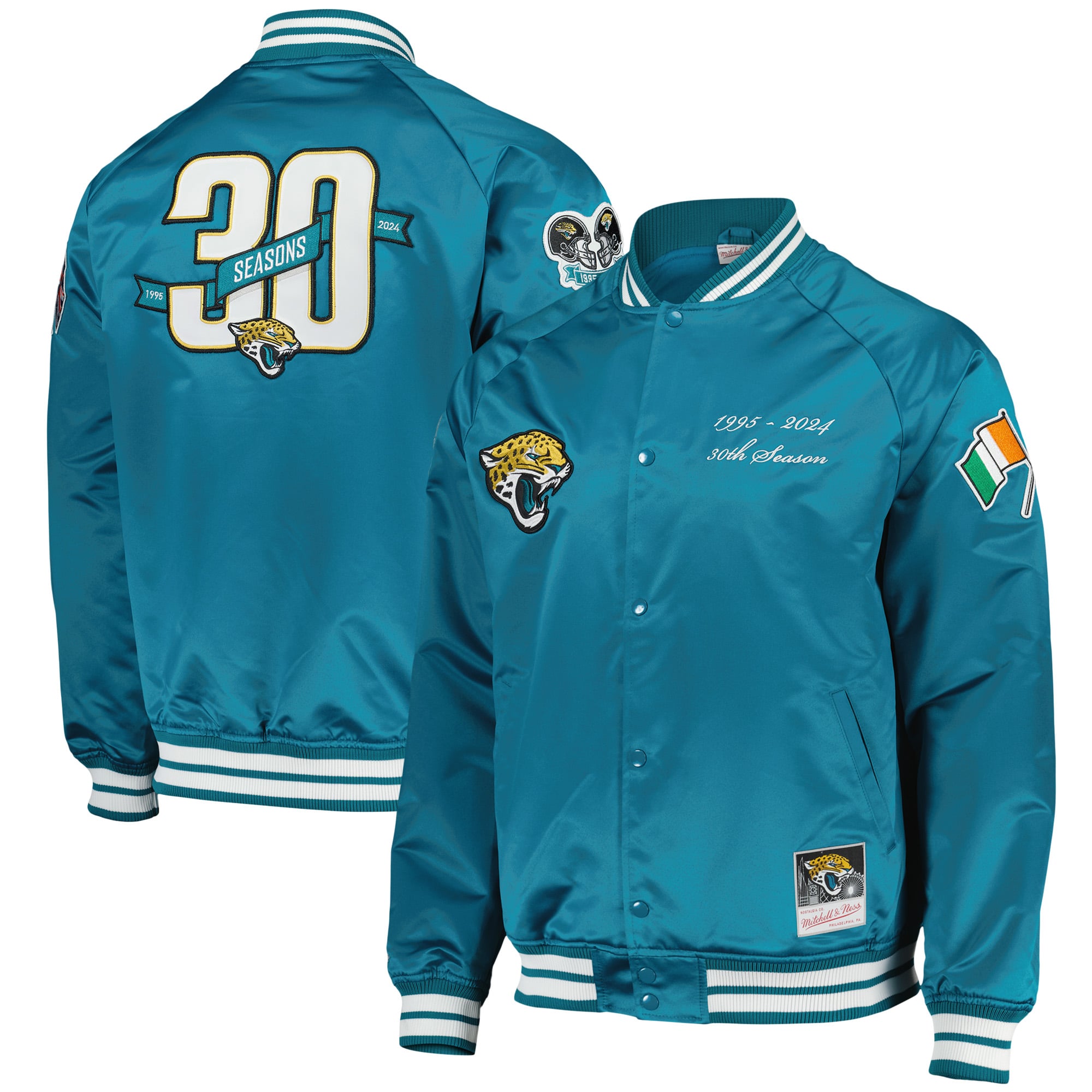 Jacksonville Jaguars Jags 30th Ann LW Satin Jacket