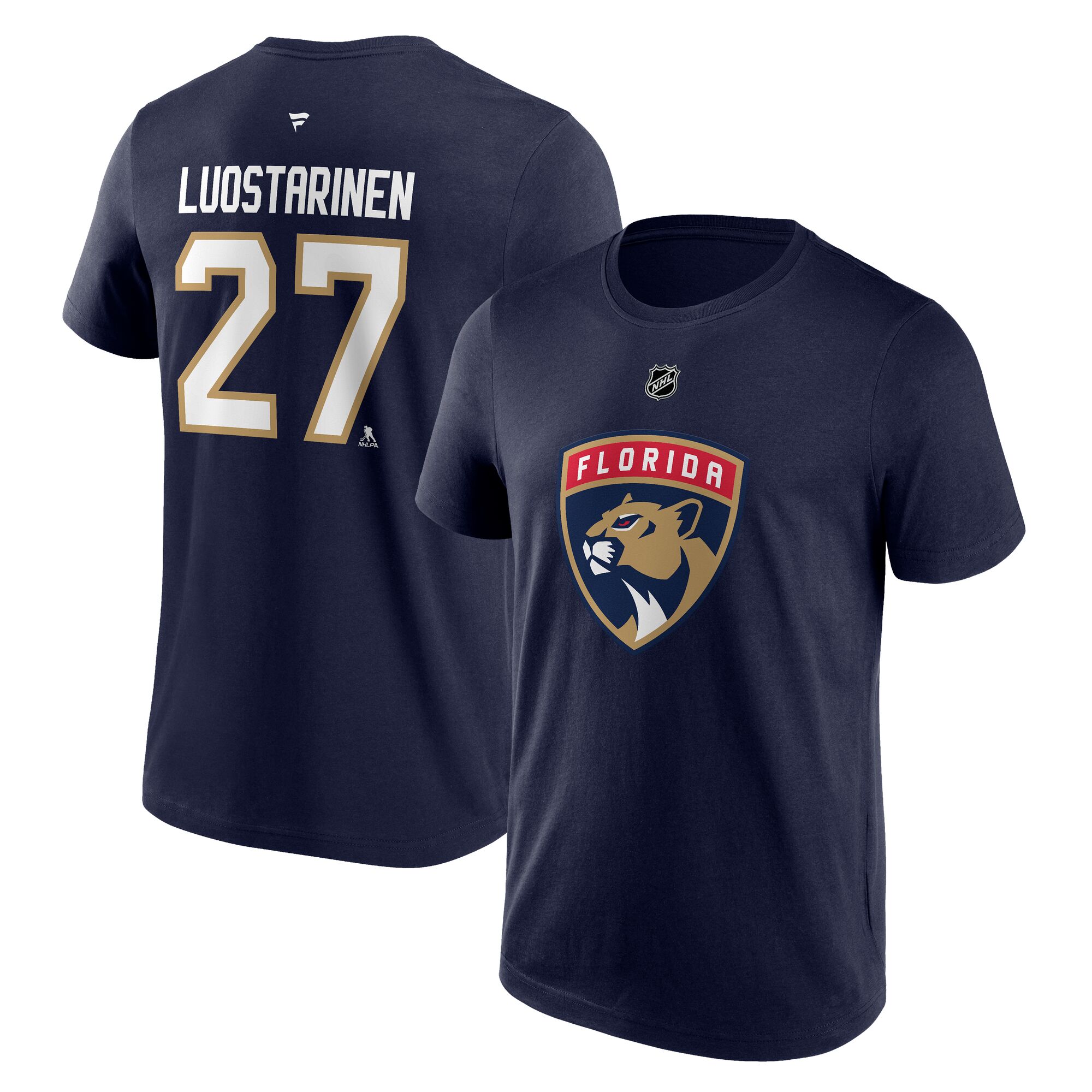 Florida Panthers Name and Number T-Shirt - Eetu Luostarinen 27 - Mens, , rebel_hi-res