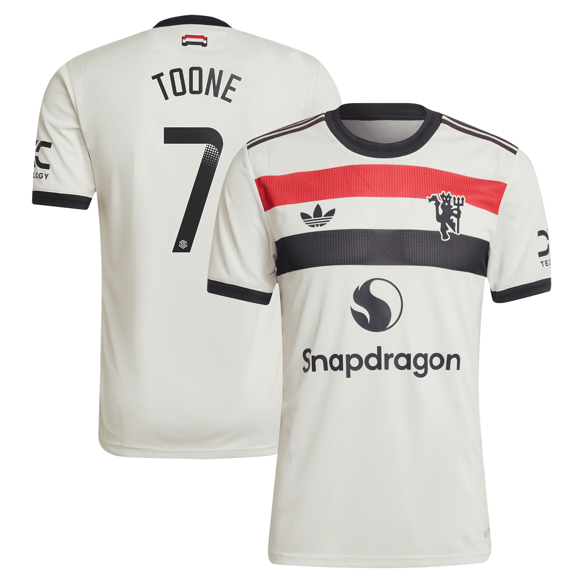 Manchester United adidas WSL Third Authentic Shirt 2024-25 with Toone 7 ...