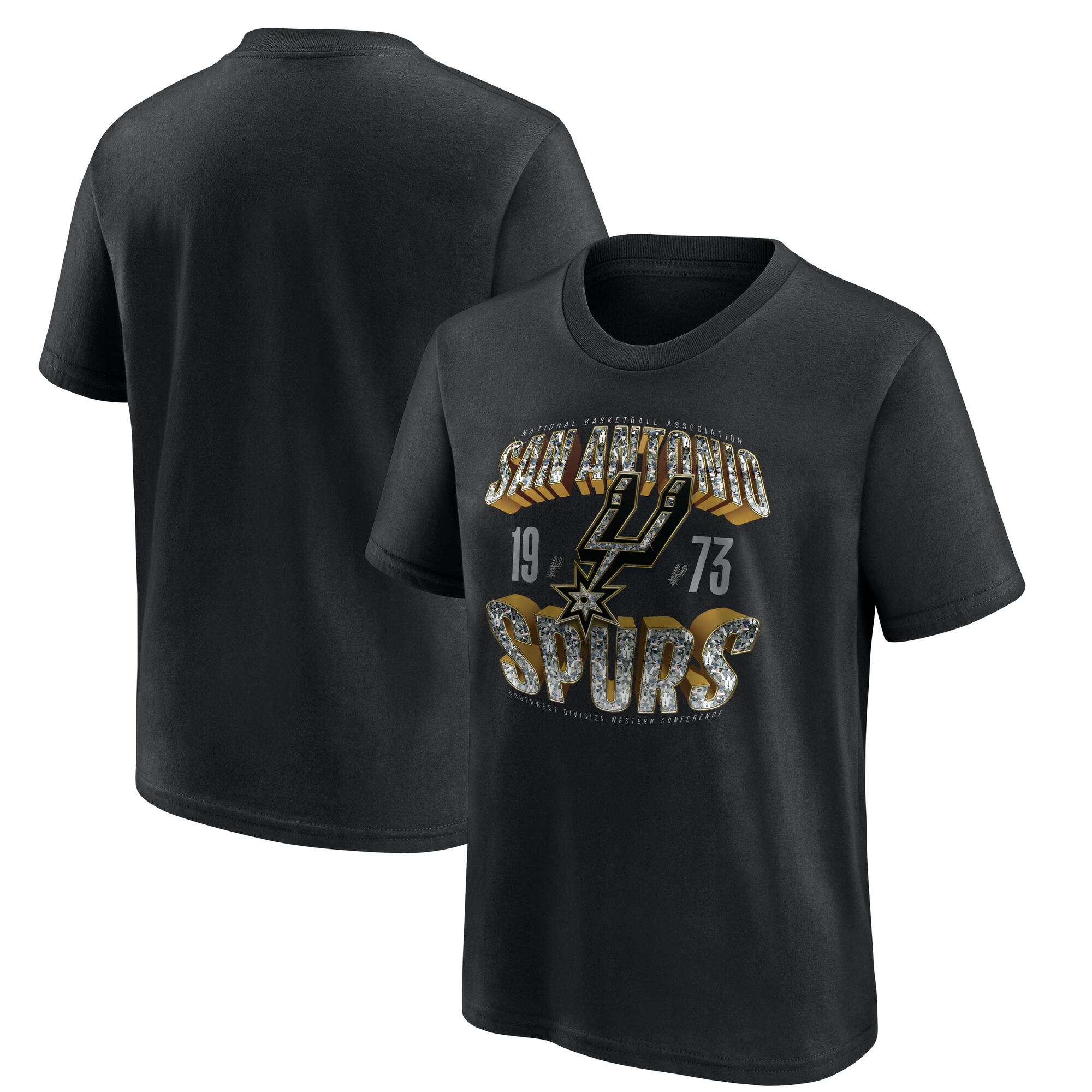 San Antonio Spurs Quick Strides T-Shirt - Youth, , rebel_hi-res