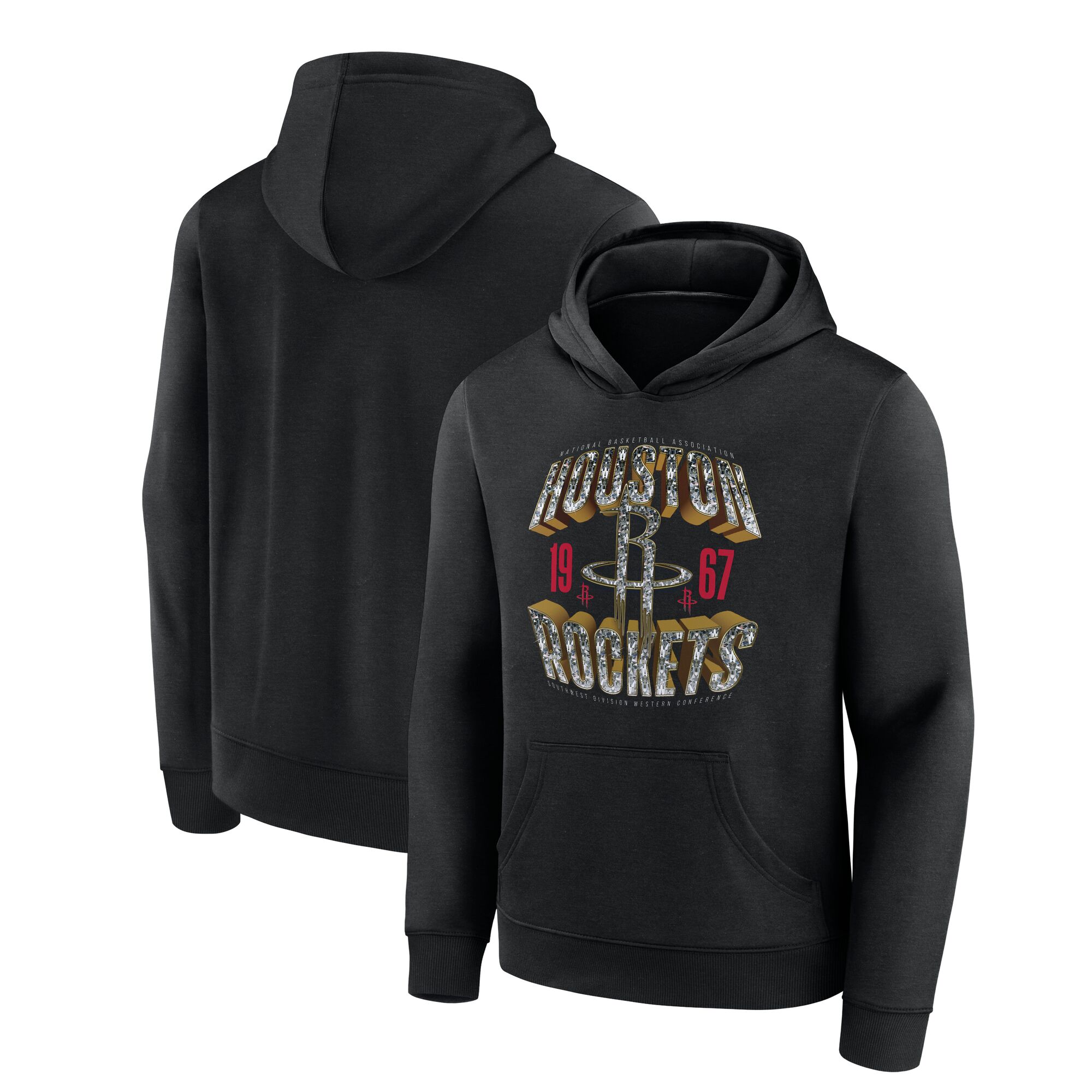 Houston Rockets Quick Strides Hoodie - Youth, , rebel_hi-res