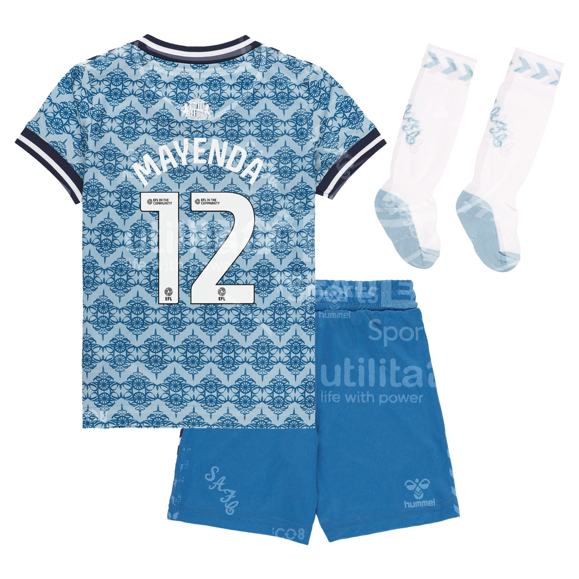 Sunderland Hummel Third Infant/BabyKit - 2024-25 with Mayenda 12 printing, , rebel_hi-res