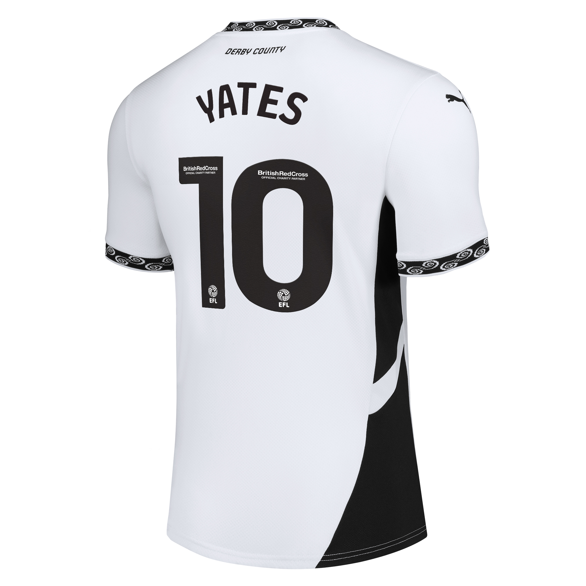 Derby County Puma Home Shirt 2024-25 - Kids with Yates 10 printing, , rebel_hi-res