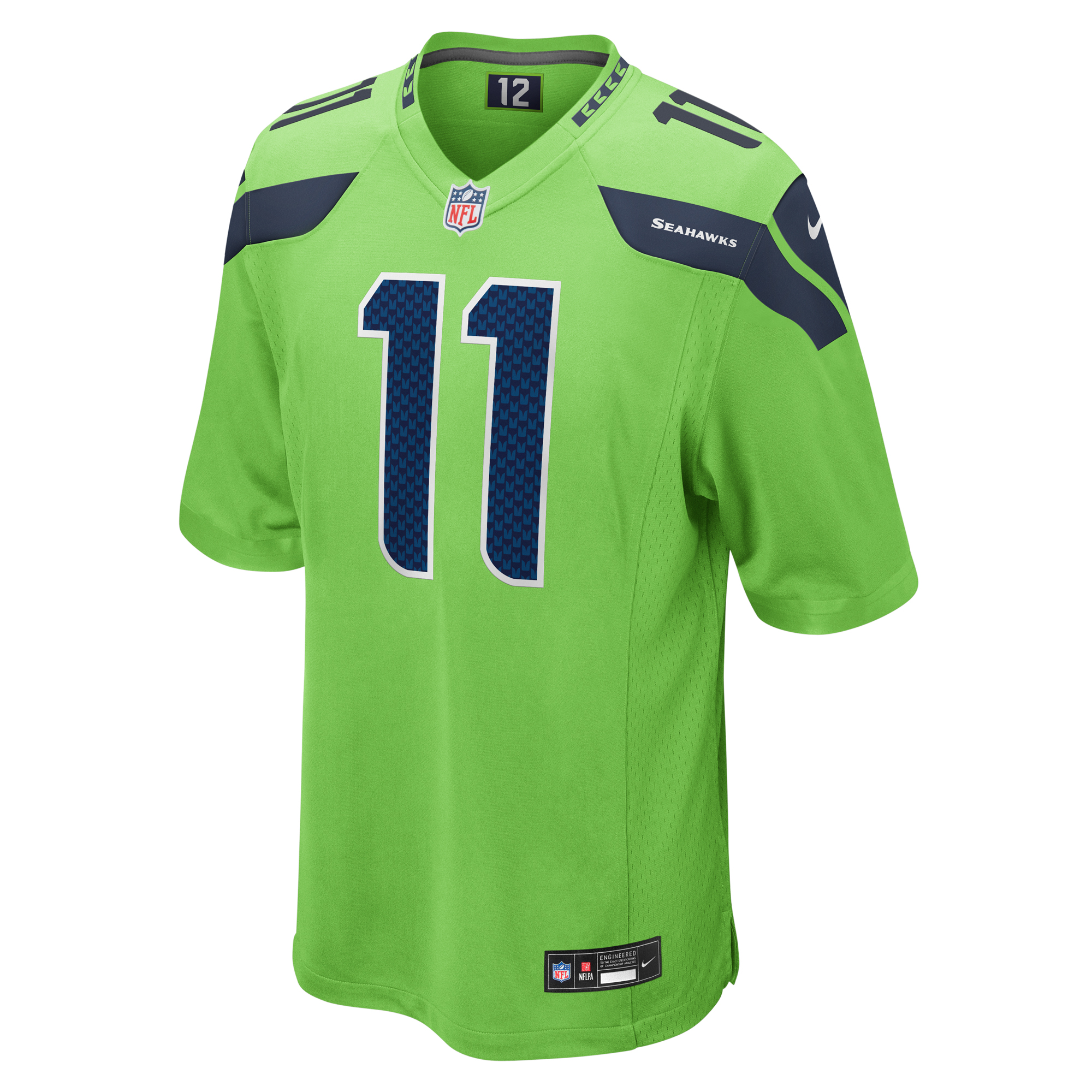 Seattle Seahawks Nike Secondary Alternate Game Jersey - Neon Green - Jaxon Smith-Njigba - Mens, , rebel_hi-res