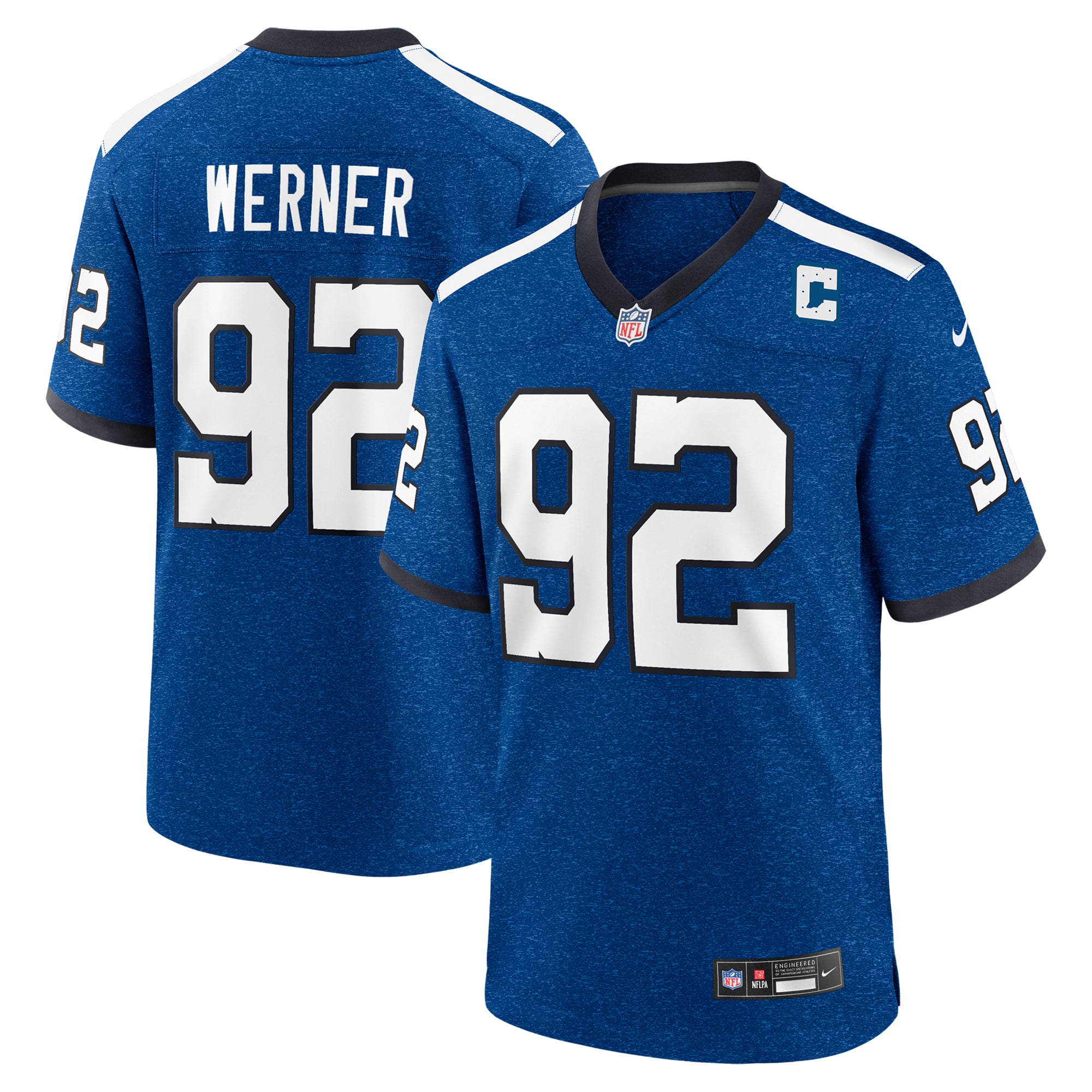 Indianapolis Colts Nike Indiana Nights Alternate Game Retired Player Jersey - Björn Werner - Mens