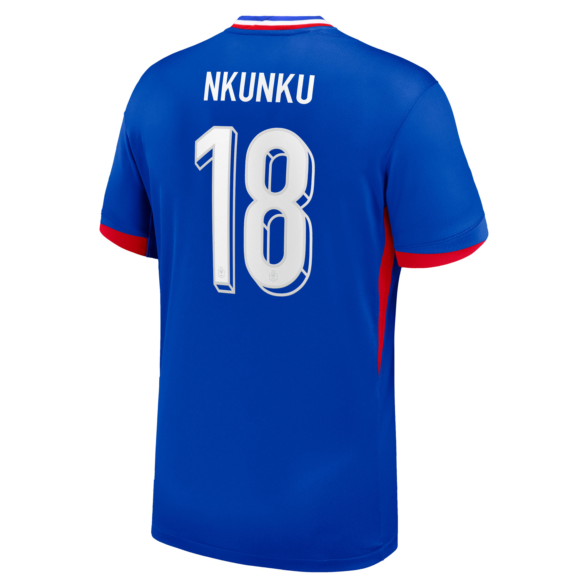 France Nike Home Stadium Shirt 2024 with Nkunku 18 printing, , rebel_hi-res