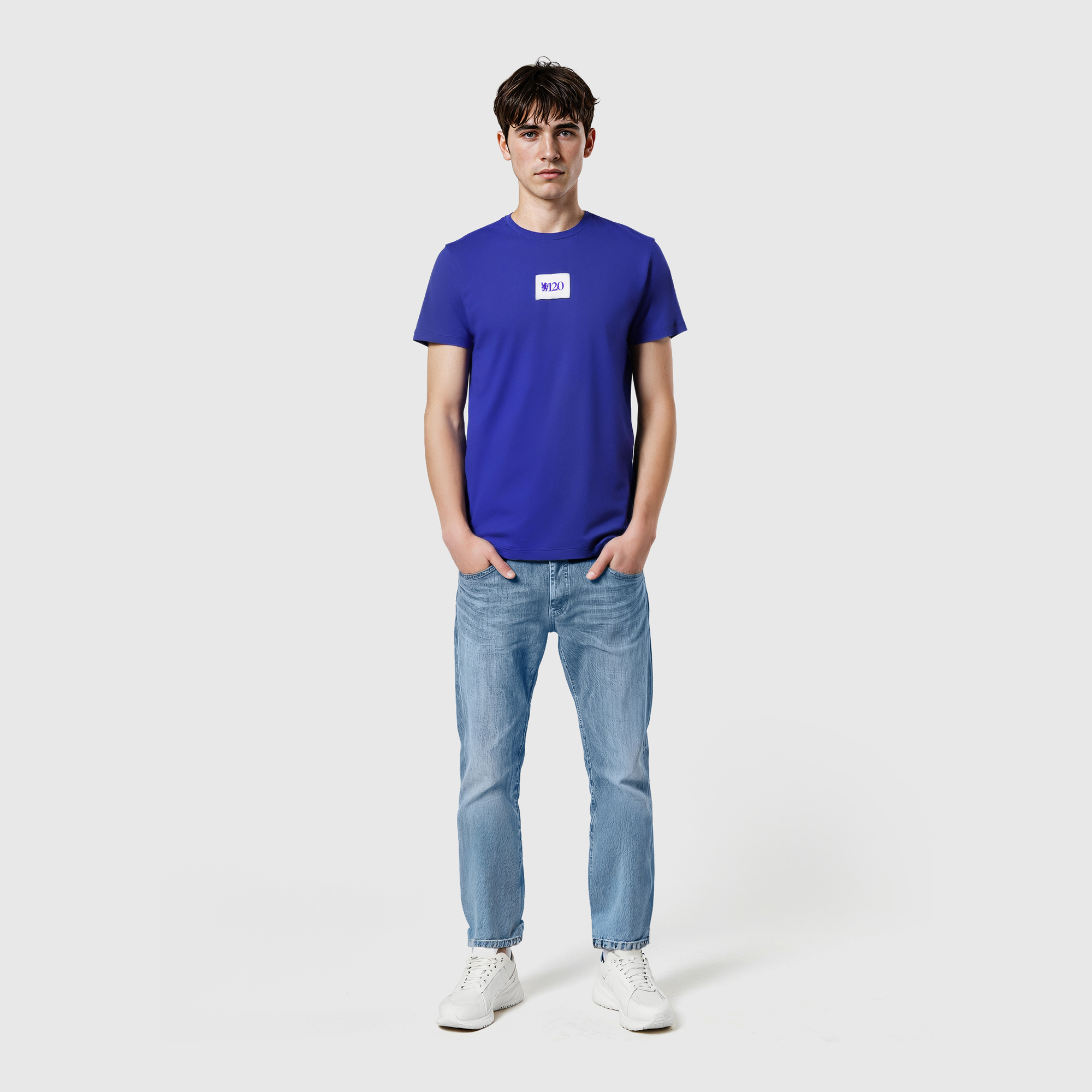 Chelsea 120 Year Anniversary CFC LDN Woven Label T-Shirt - Blue - Unisex, , rebel_hi-res