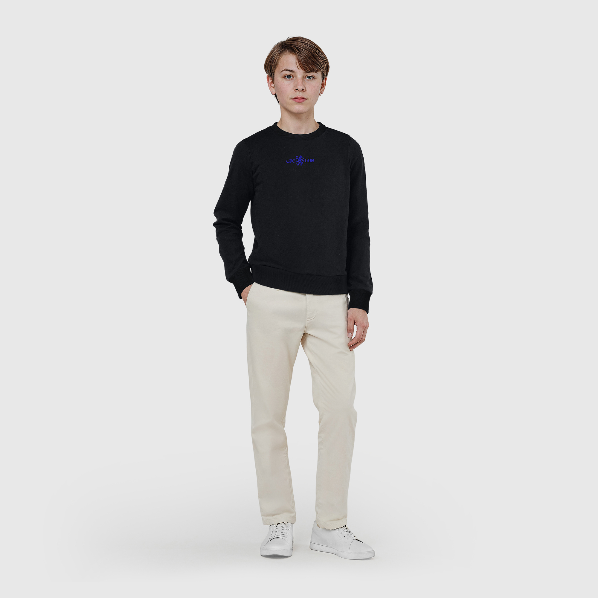 Chelsea 120 Year Anniversary CFC LDN Sweatshirt - Black - Kids, , rebel_hi-res