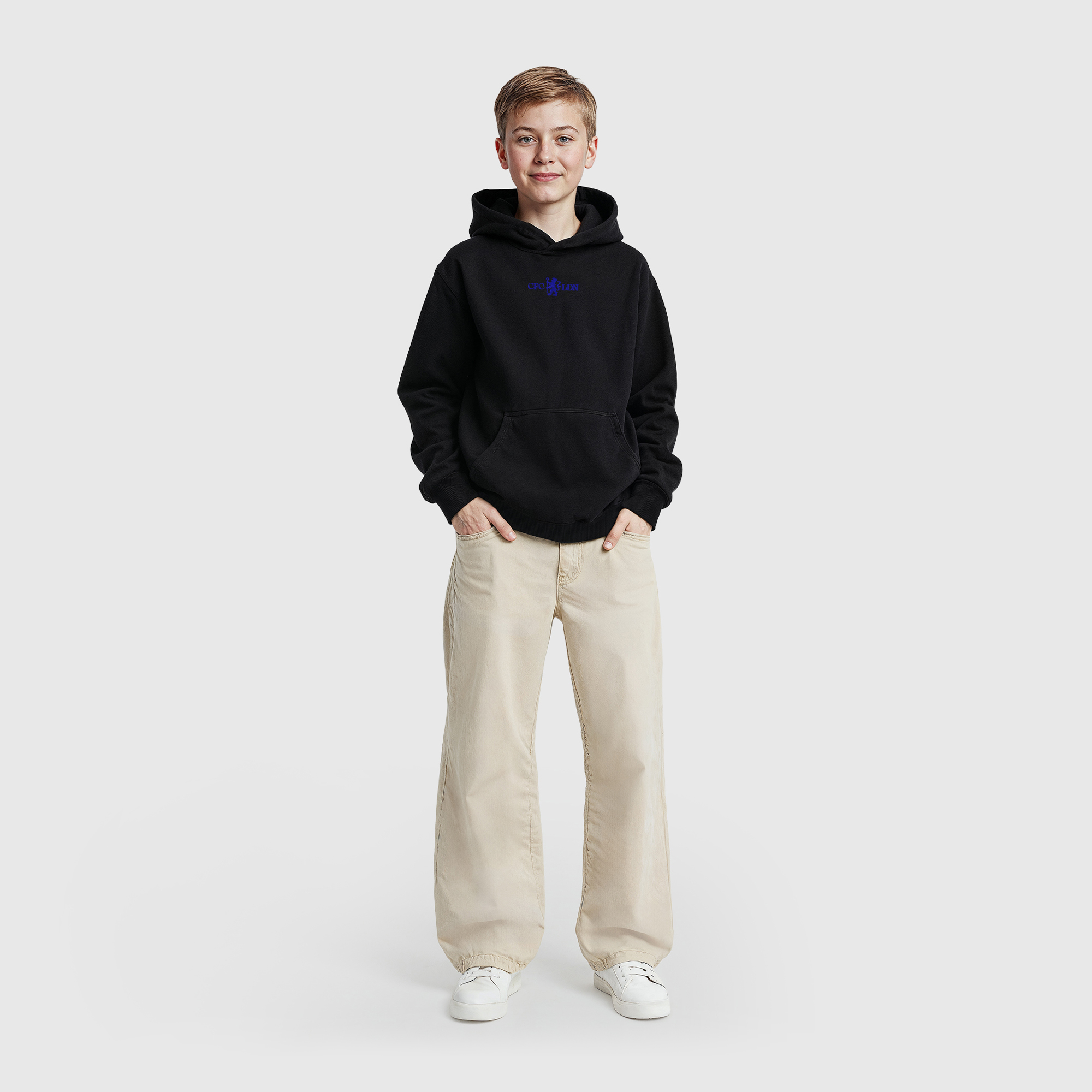 Chelsea 120 Year Anniversary CFC LDN Hoodie - Black - Kids, , rebel_hi-res