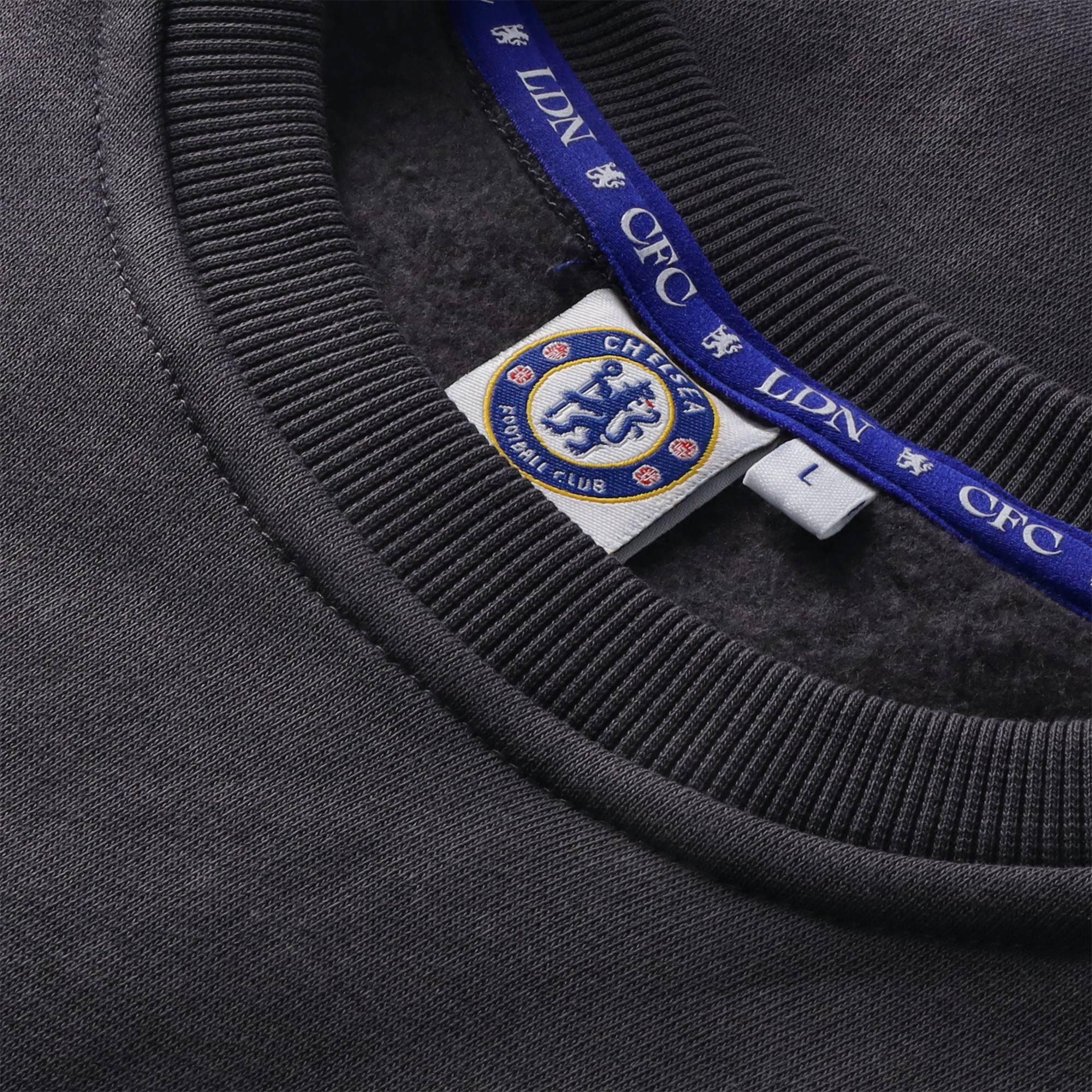 Chelsea 120 Year Anniversary CFC LDN Taped Sweatshirt - Grey - Unisex, , rebel_hi-res