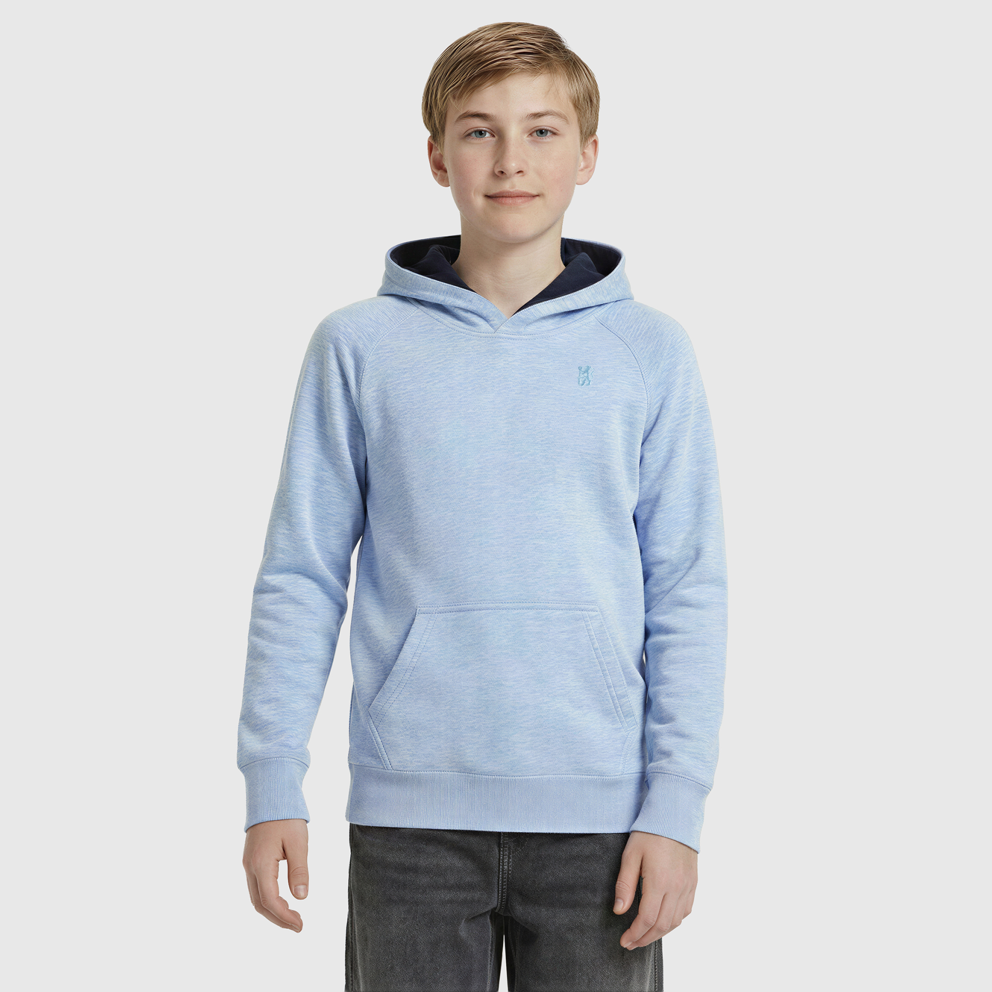 Chelsea Core Hoodie - Blue Marl - Boys, , rebel_hi-res