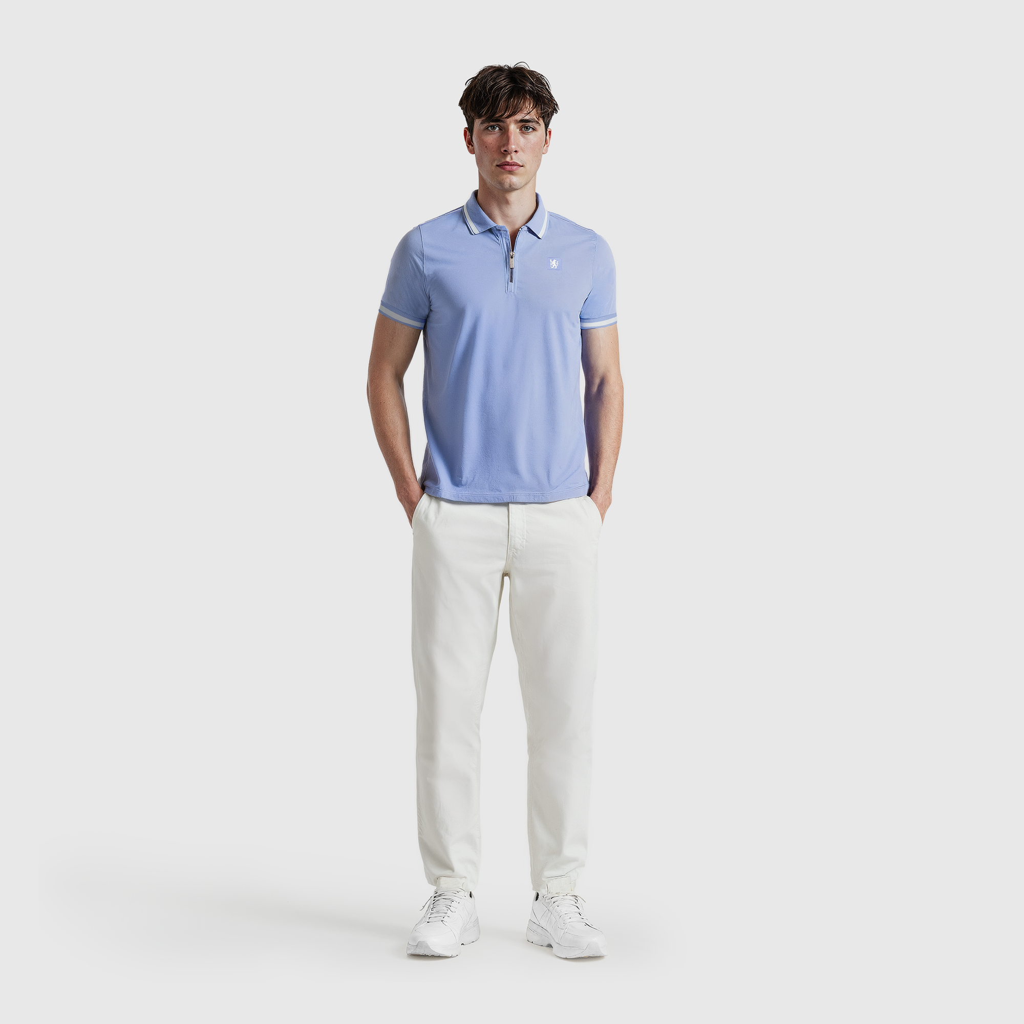Chelsea Core Mercerised Cotton Polo - Light Blue - Mens, , rebel_hi-res