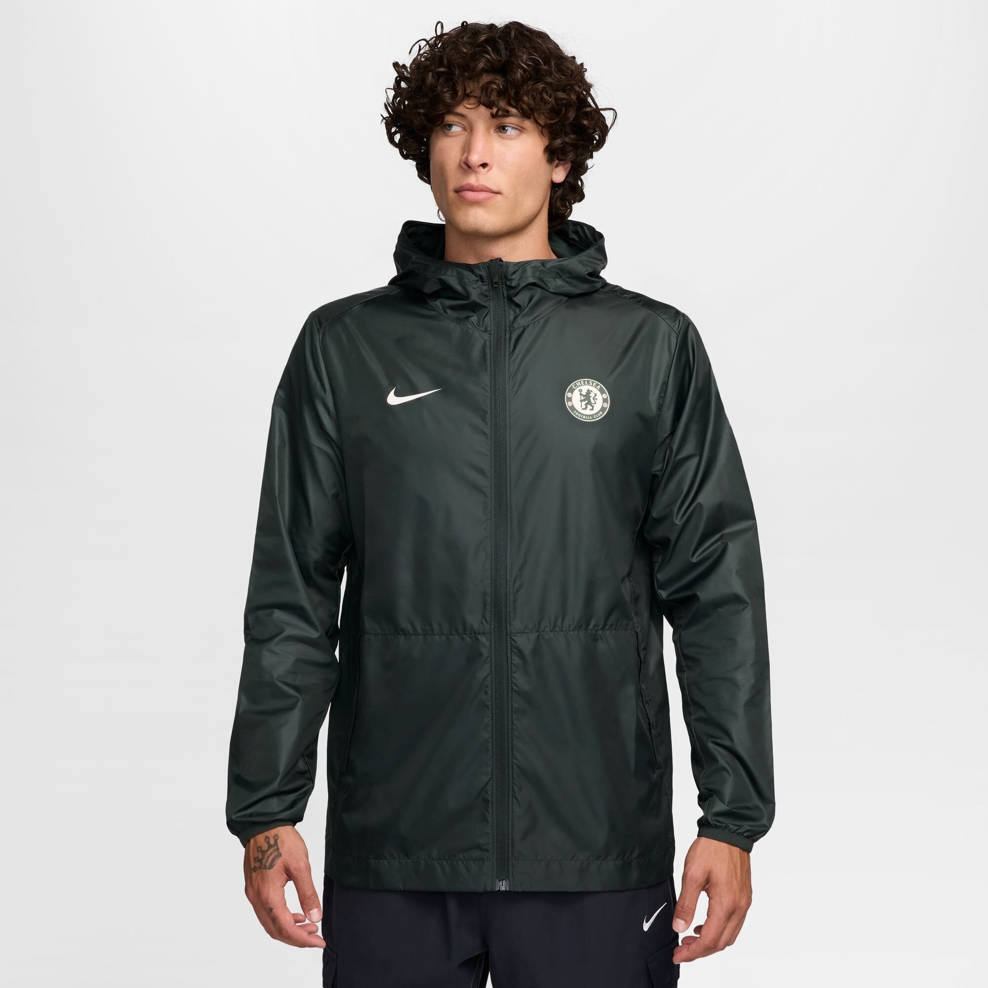 Chelsea Nike Hooded Rain Jacket - Green