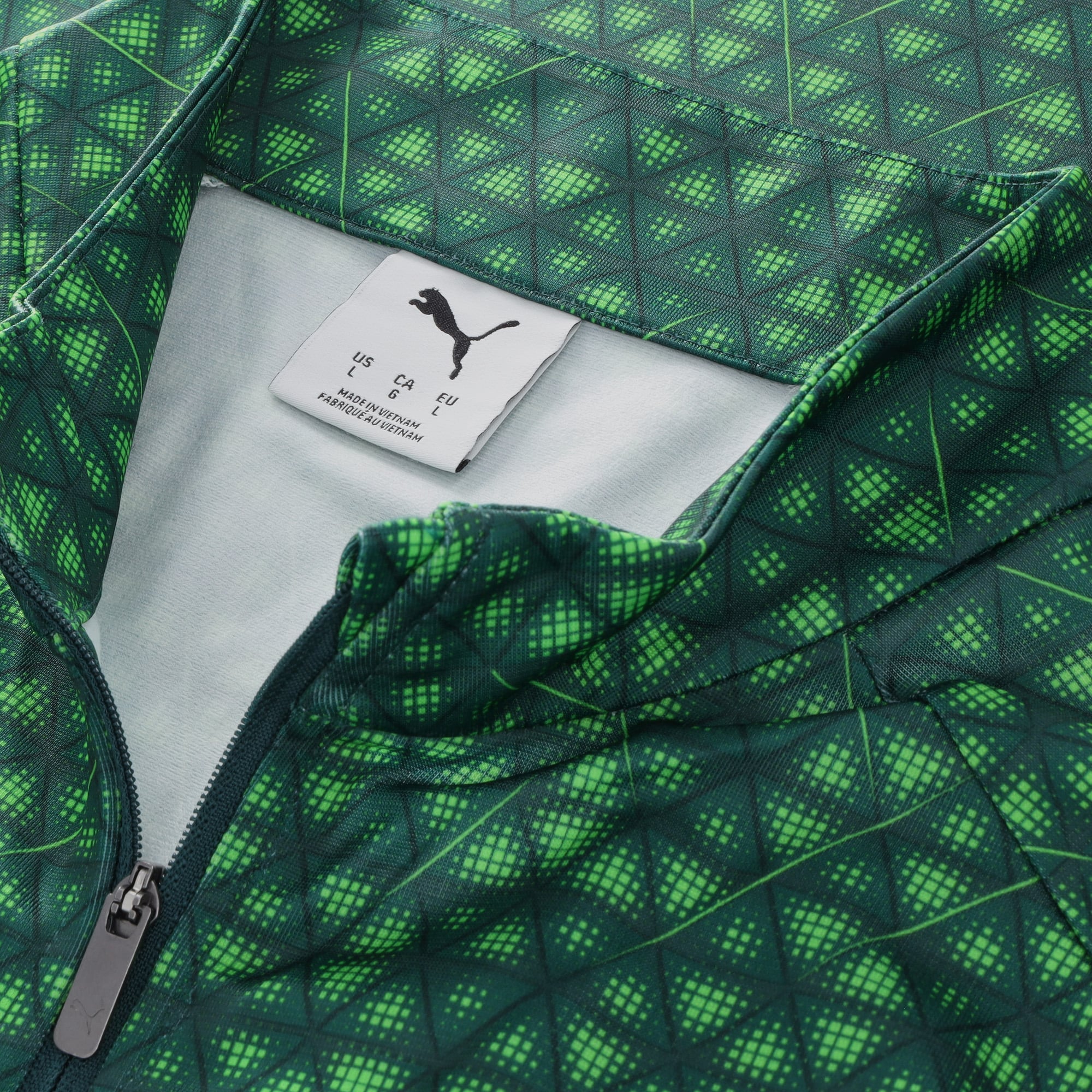 Manchester City Puma Warm Up 1/4 Zip Top - Green, , rebel_hi-res