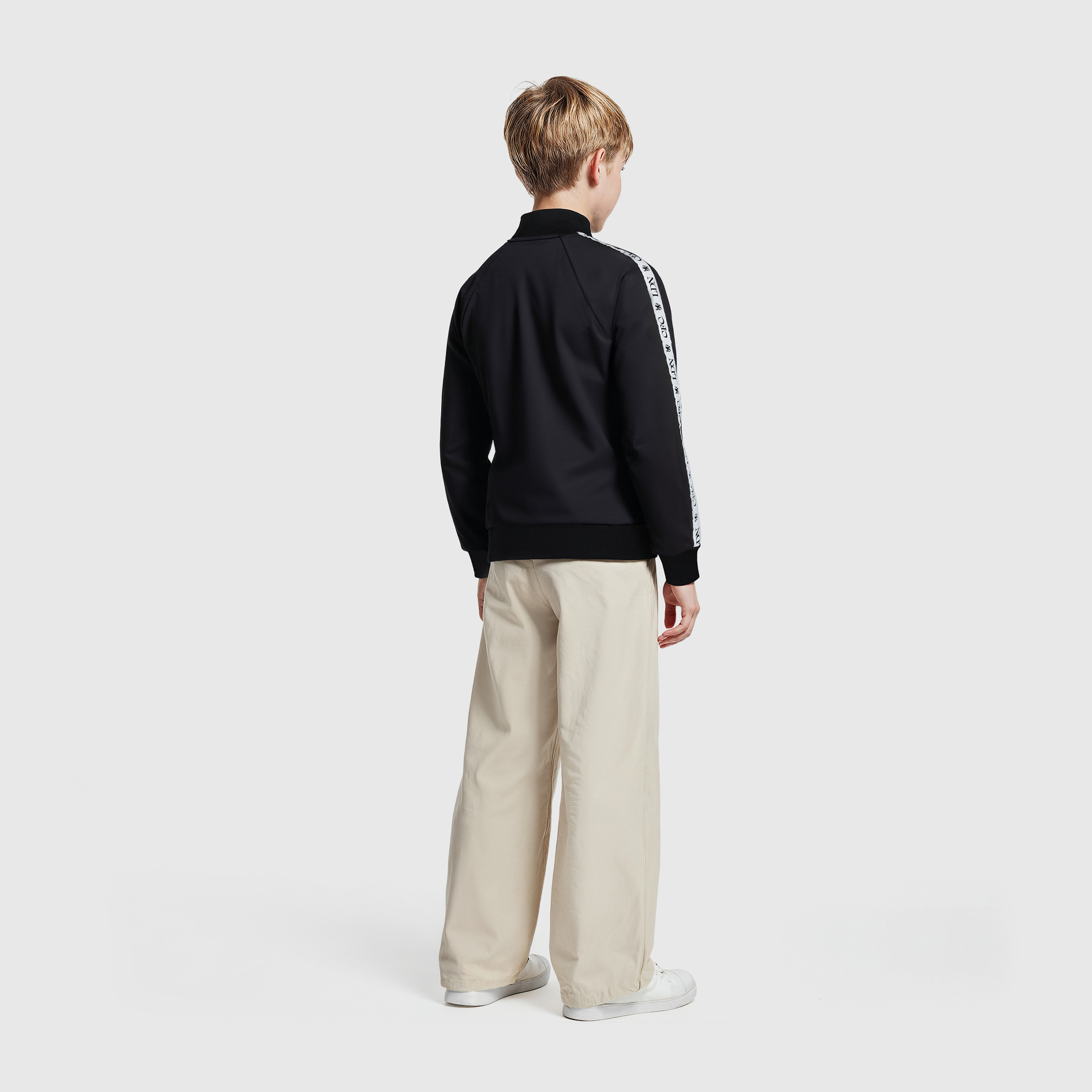 Chelsea 120 Year Anniversary CFC LDN Taped Track Top - Black - Kids, , rebel_hi-res