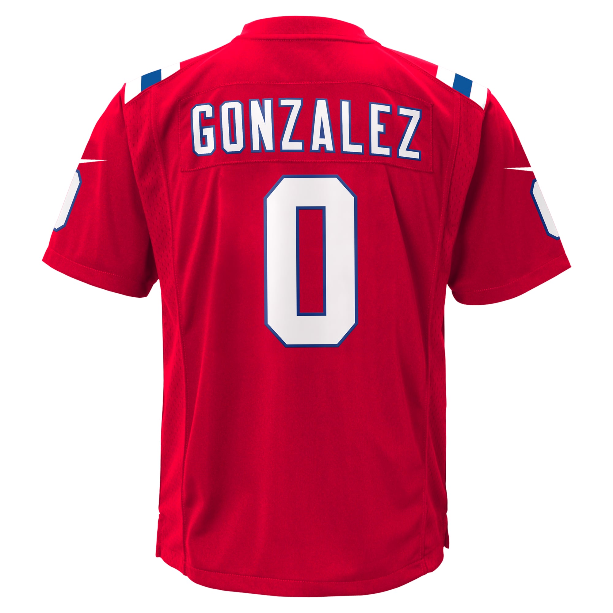New England Patriots&nbsp;Nike Game Alternate - Red -&nbsp;Christian Gonzalez - Youth, , rebel_hi-res