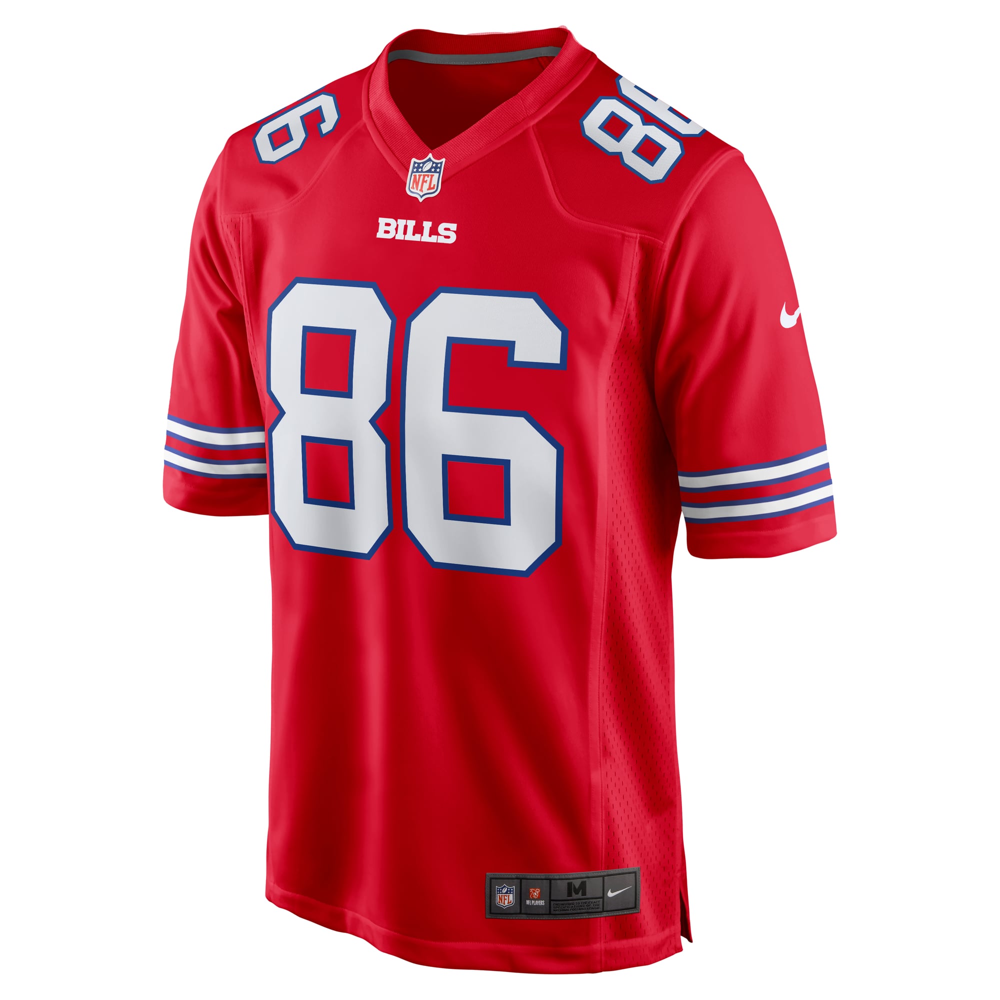 Buffalo Bills Nike Secondary Alternate Game Jersey - Red - Dalton Kinkaid - Mens, , rebel_hi-res