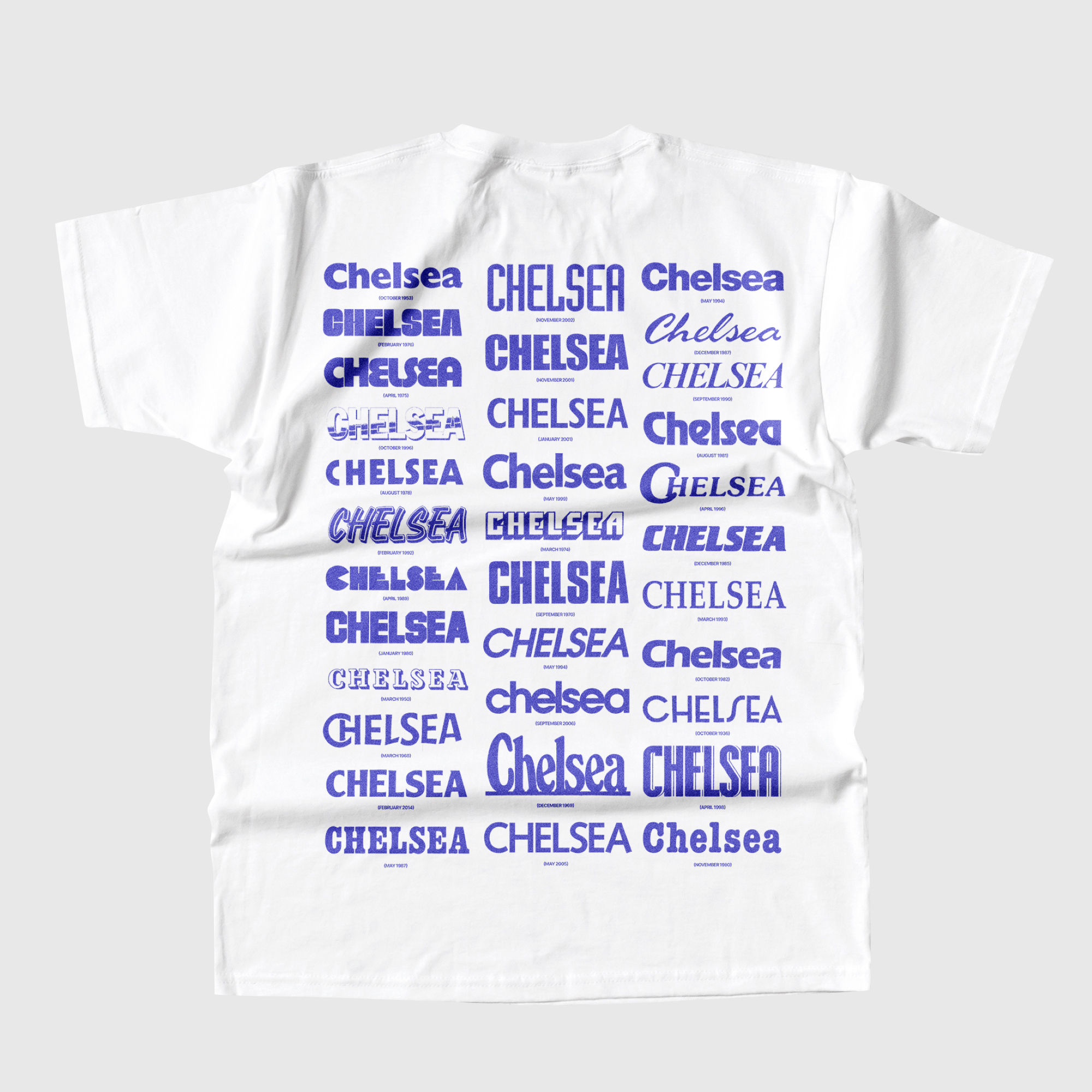 Chelsea Fonts Graphic T-Shirt - White, , rebel_hi-res