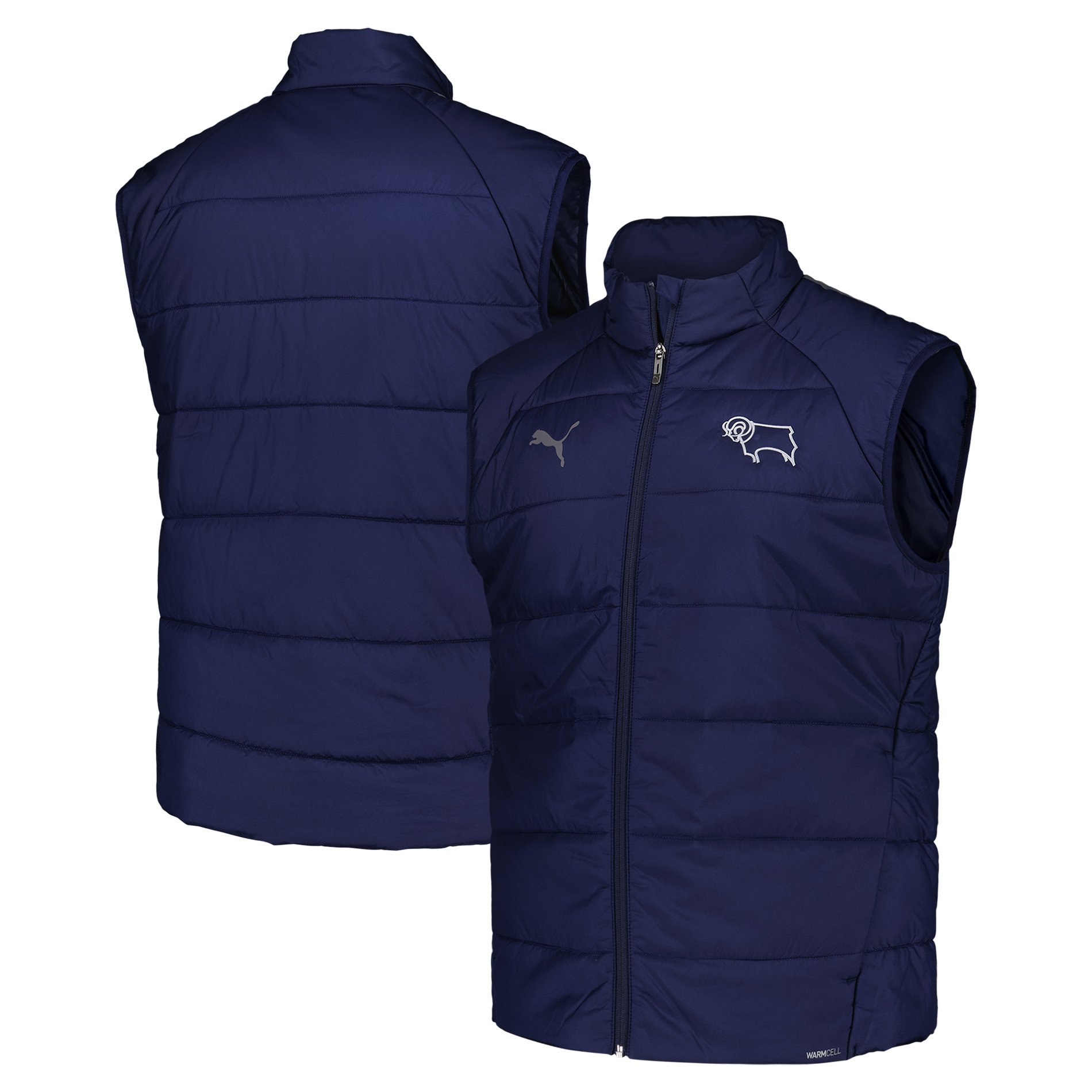 Derby County PUMA Padded Gilet - Navy