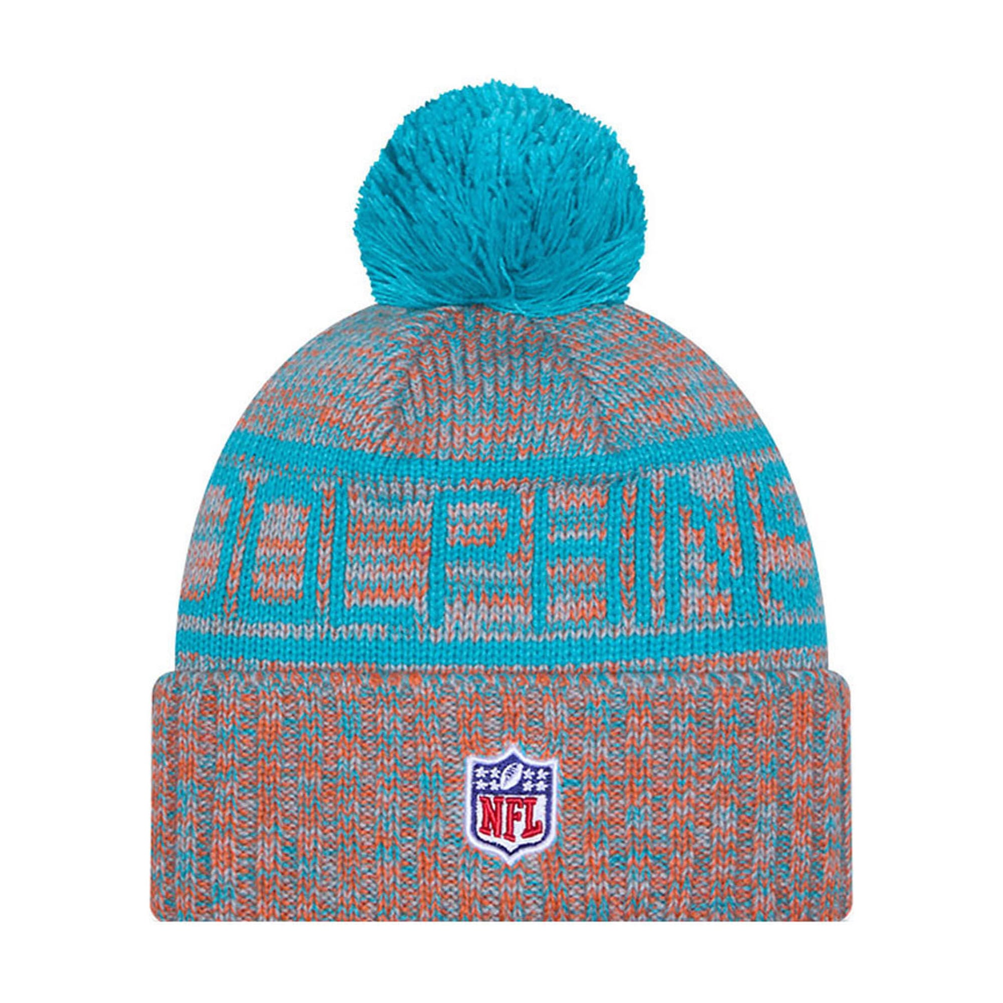 Miami Dolphins New Era 2025 Cold Weather Knit - Youth, , rebel_hi-res