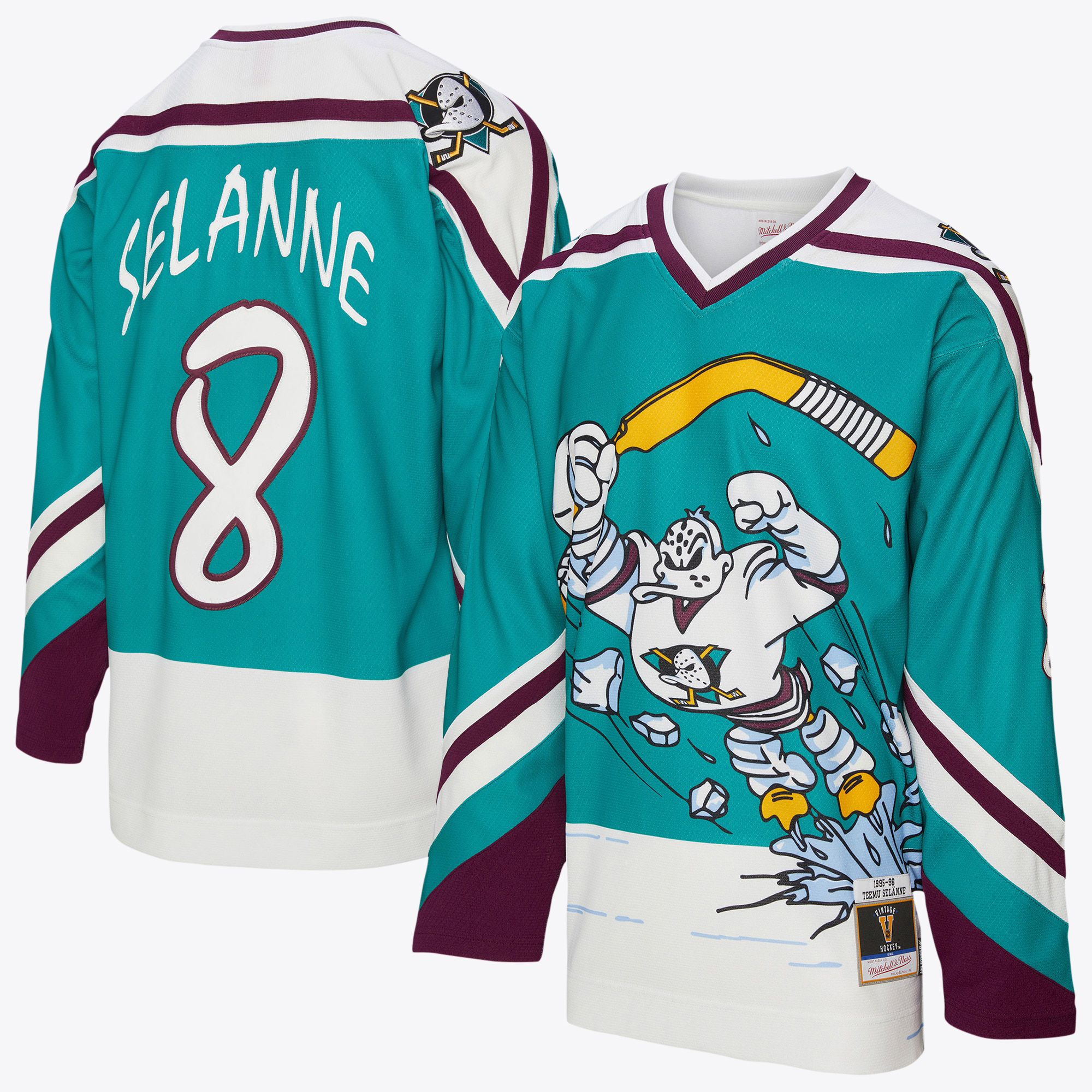Anaheim Ducks Power Play Alternate Jersey by Mitchell & Ness - Mens, , rebel_hi-res