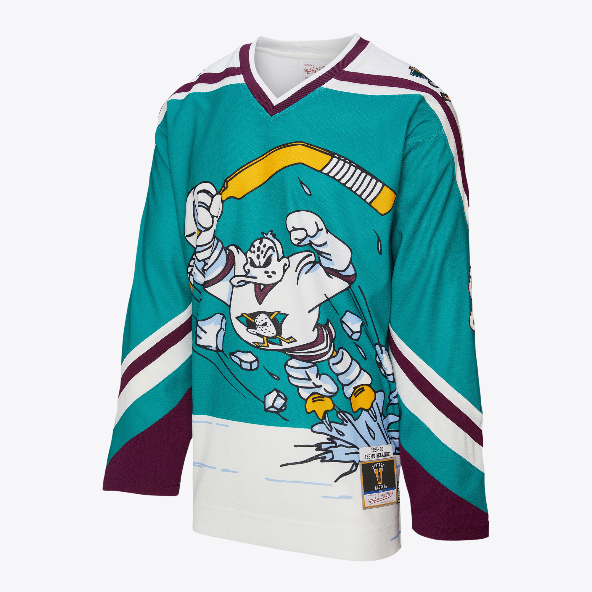 Anaheim Ducks Power Play Alternate Jersey by Mitchell & Ness - Mens, , rebel_hi-res