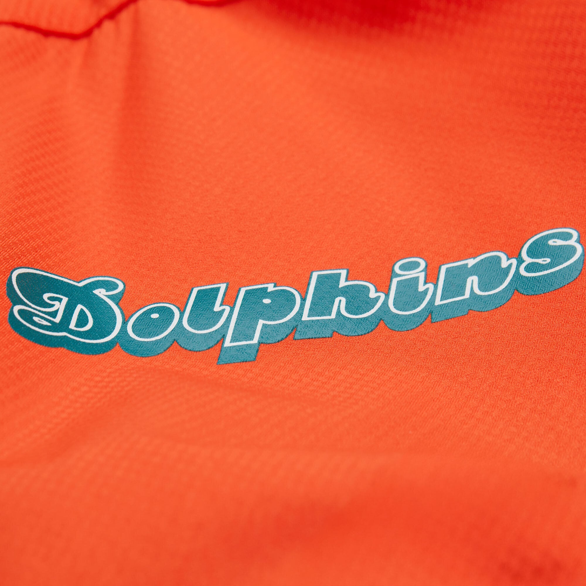 Miami Dolphins Mitchell & Ness Tie Breaker Anorak Windbreaker - Blue - Mens, , rebel_hi-res