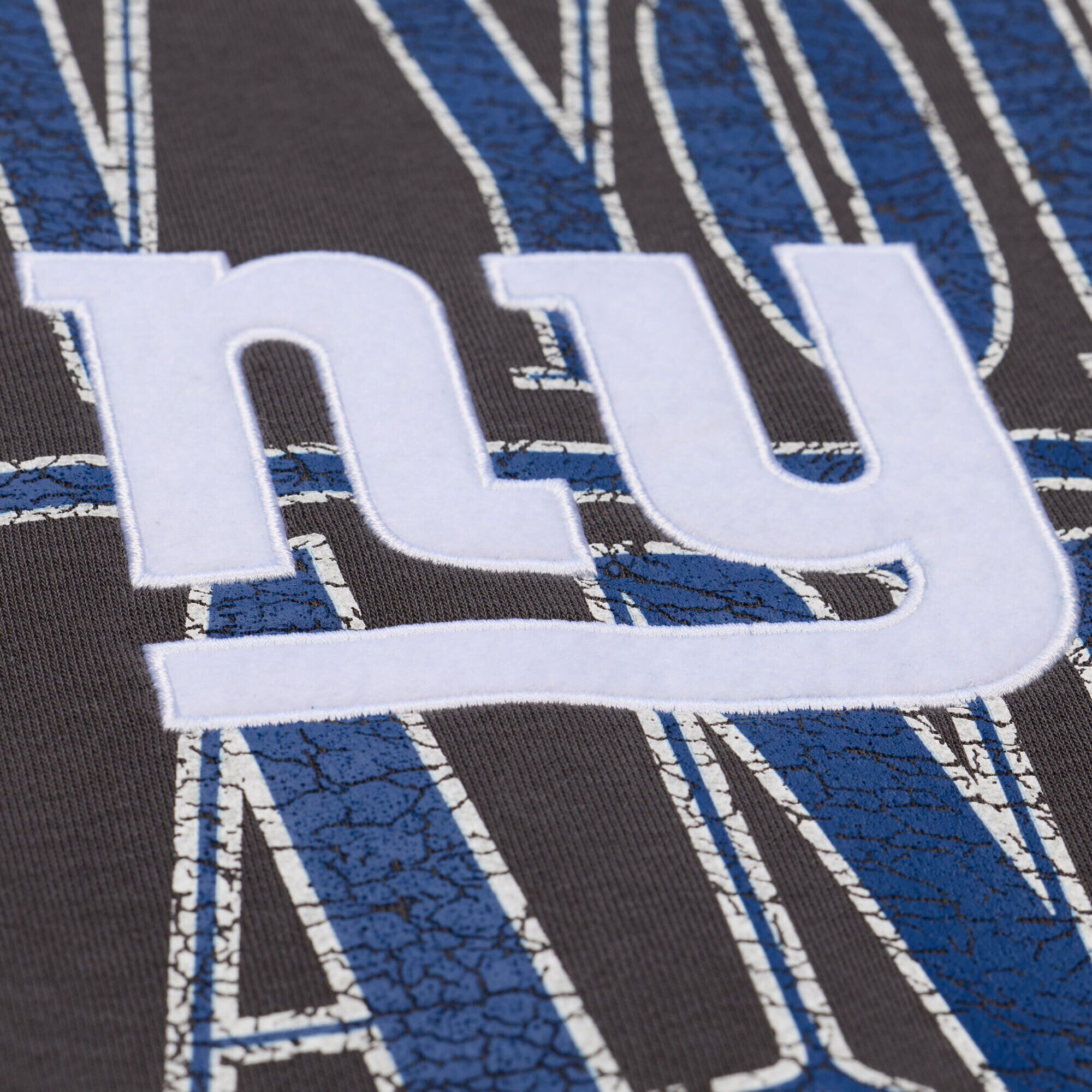 New York Giants Mitchell & Ness Downtown Fleece Crew - Black - Mens, , rebel_hi-res