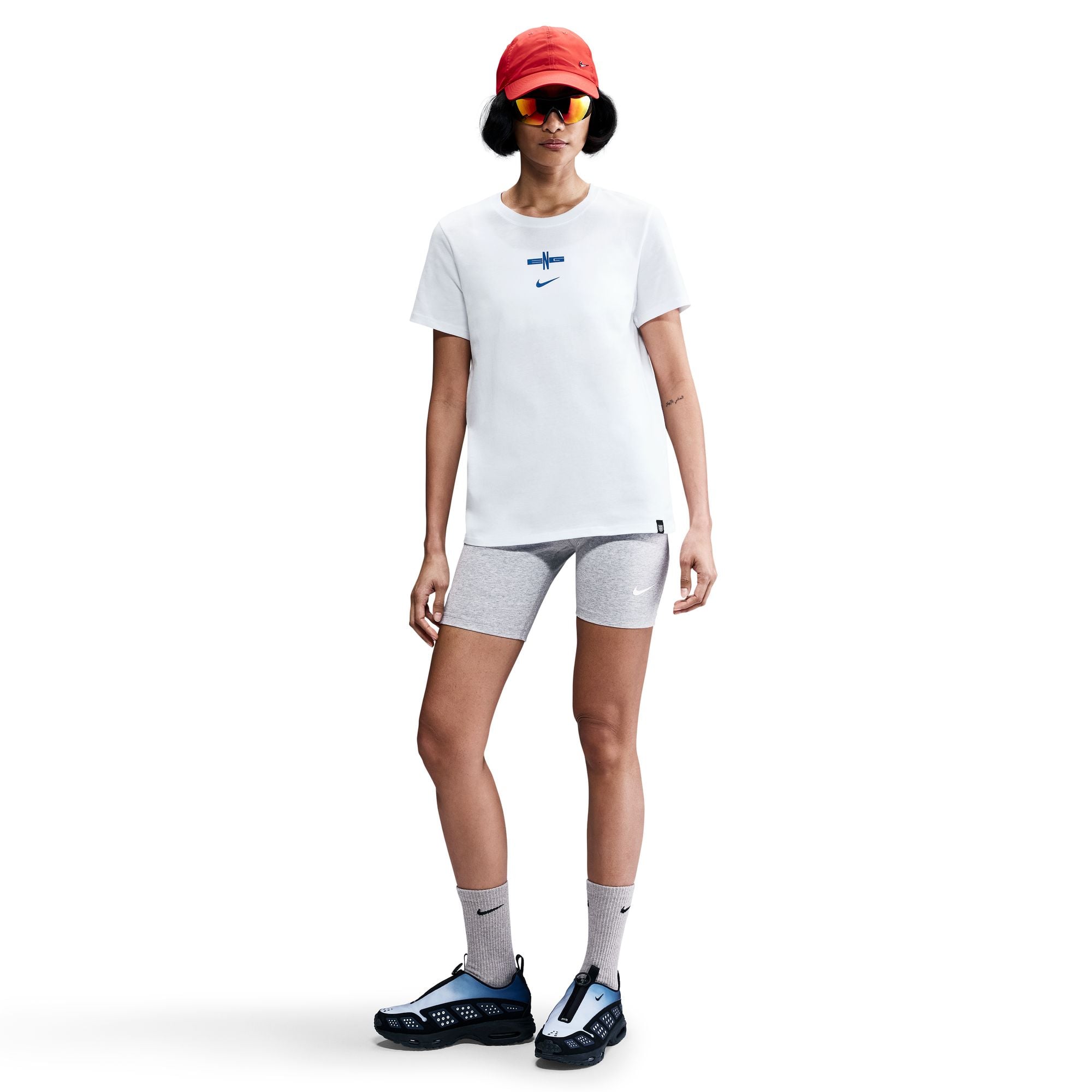 England Lionesses Nike Crest T-Shirt 2025 - White - Womens, , rebel_hi-res