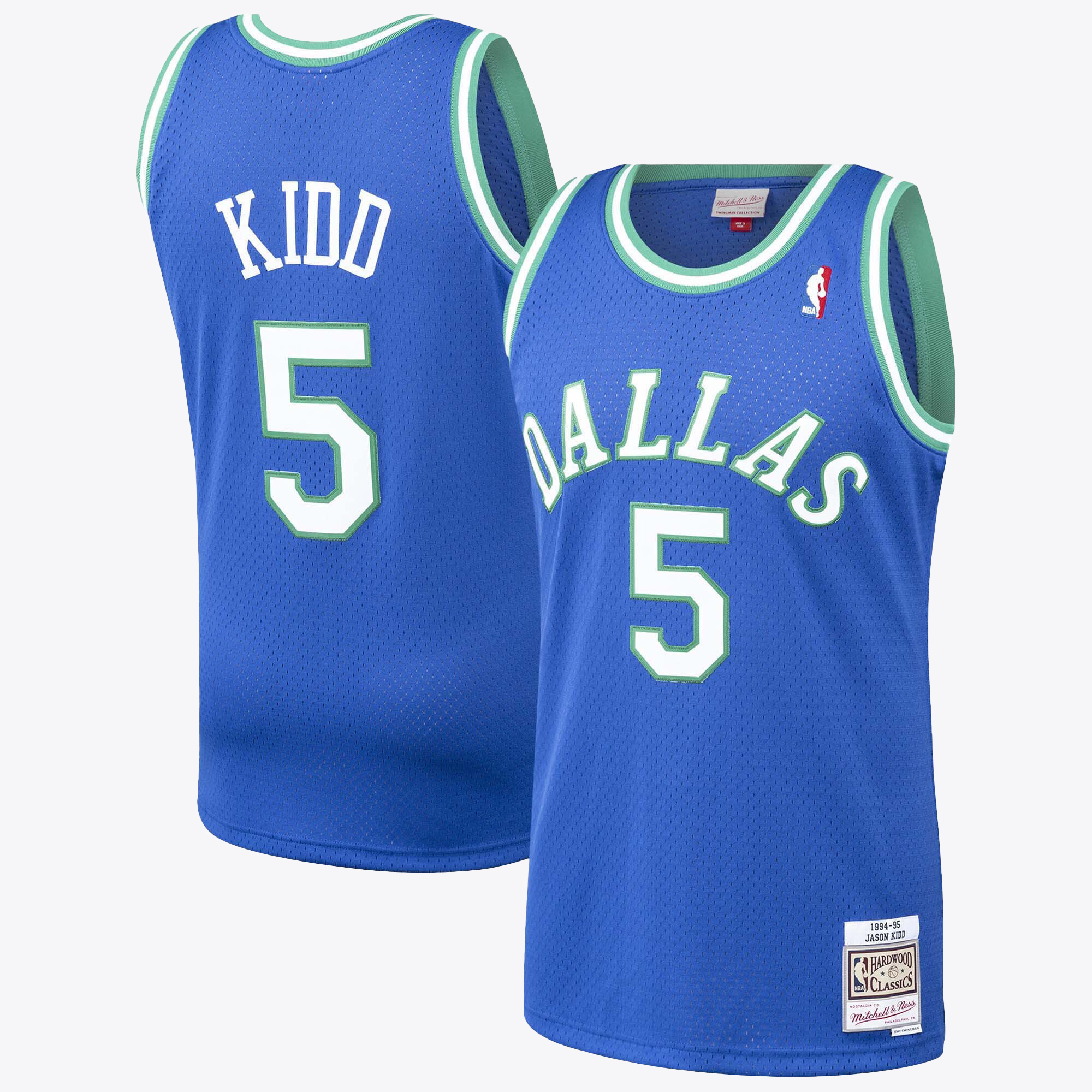 Jason Kidd Dallas Mavericks 1994 Mitchell & Ness Blue Hardwood Classics Road Jersey, , rebel_hi-res