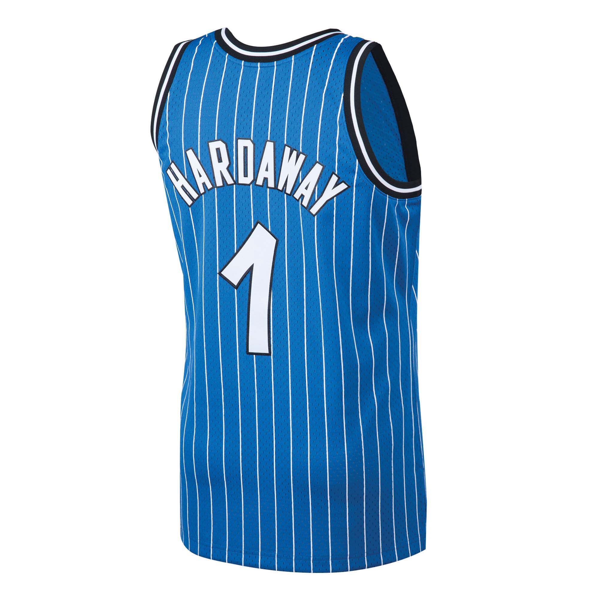 Anfernee Hardaway Orlando Magic 1994 Mitchell & Ness Blue Hardwood Classics Road Jersey, , rebel_hi-res