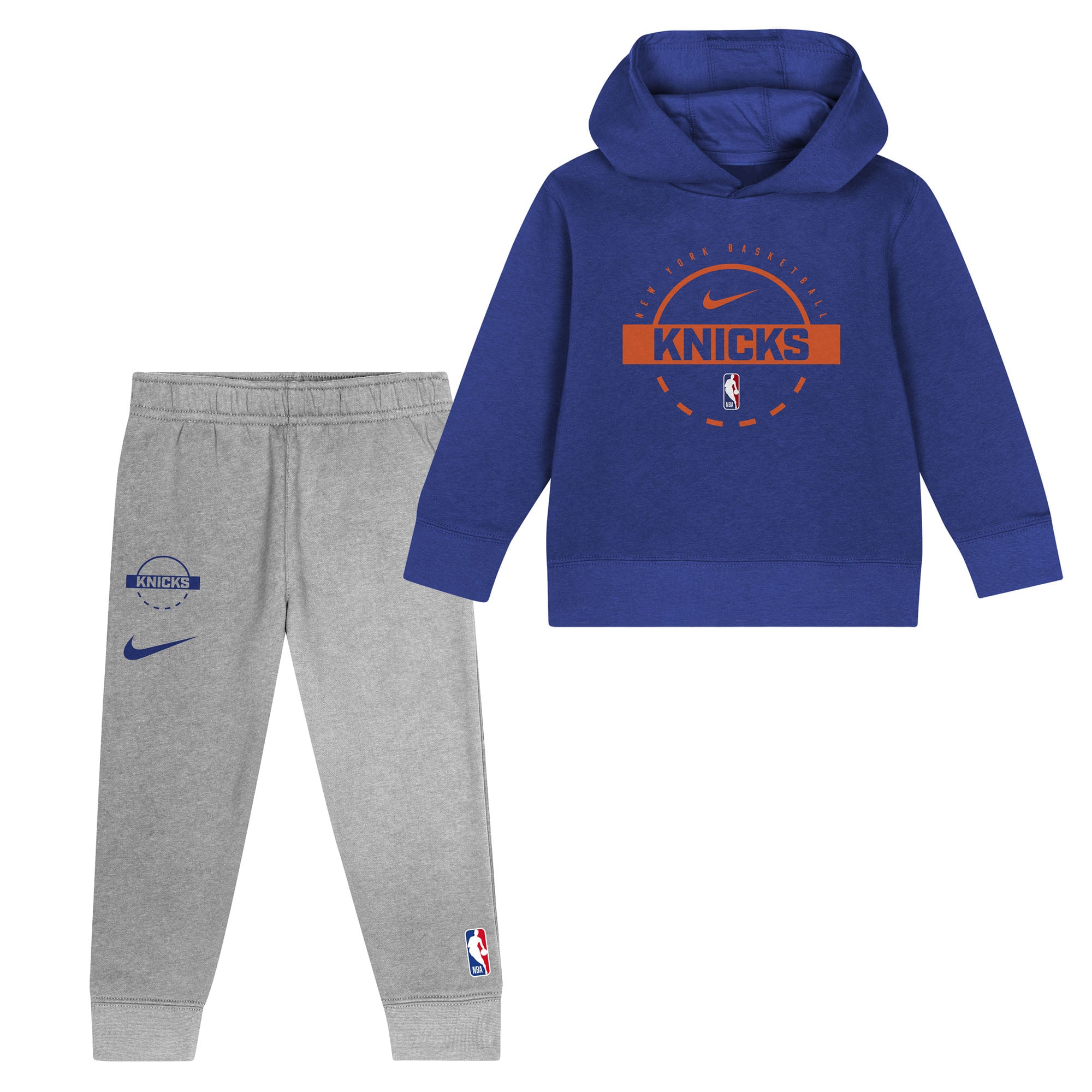 New York Knicks Nike Team Logo Club Fleece Set - Kids