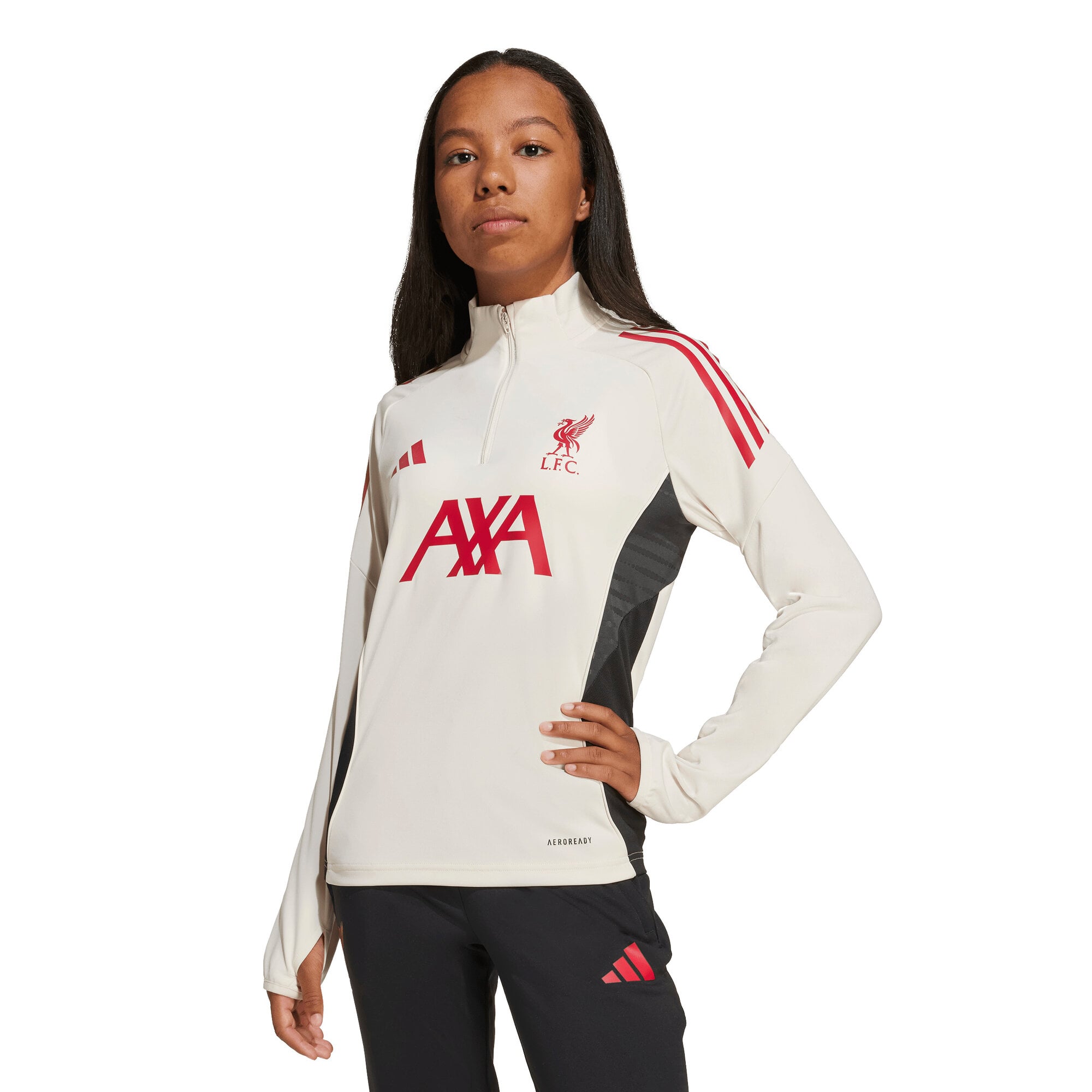 Liverpool adidas Training Top - White - Kids