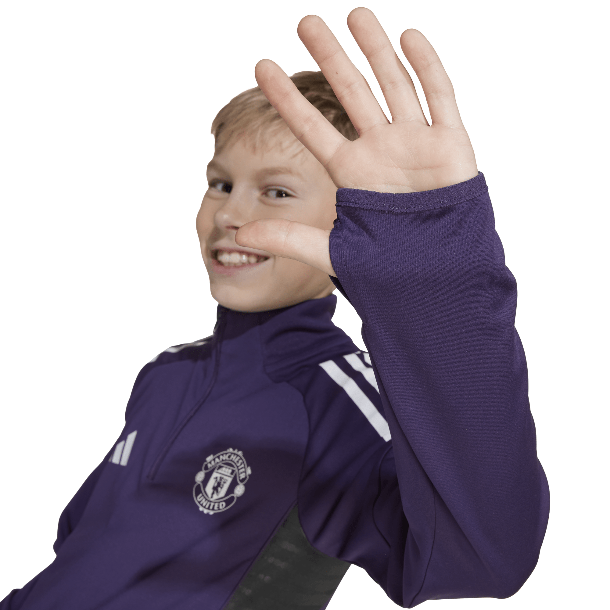 Manchester United adidas Training Top - Purple - Kids, , rebel_hi-res