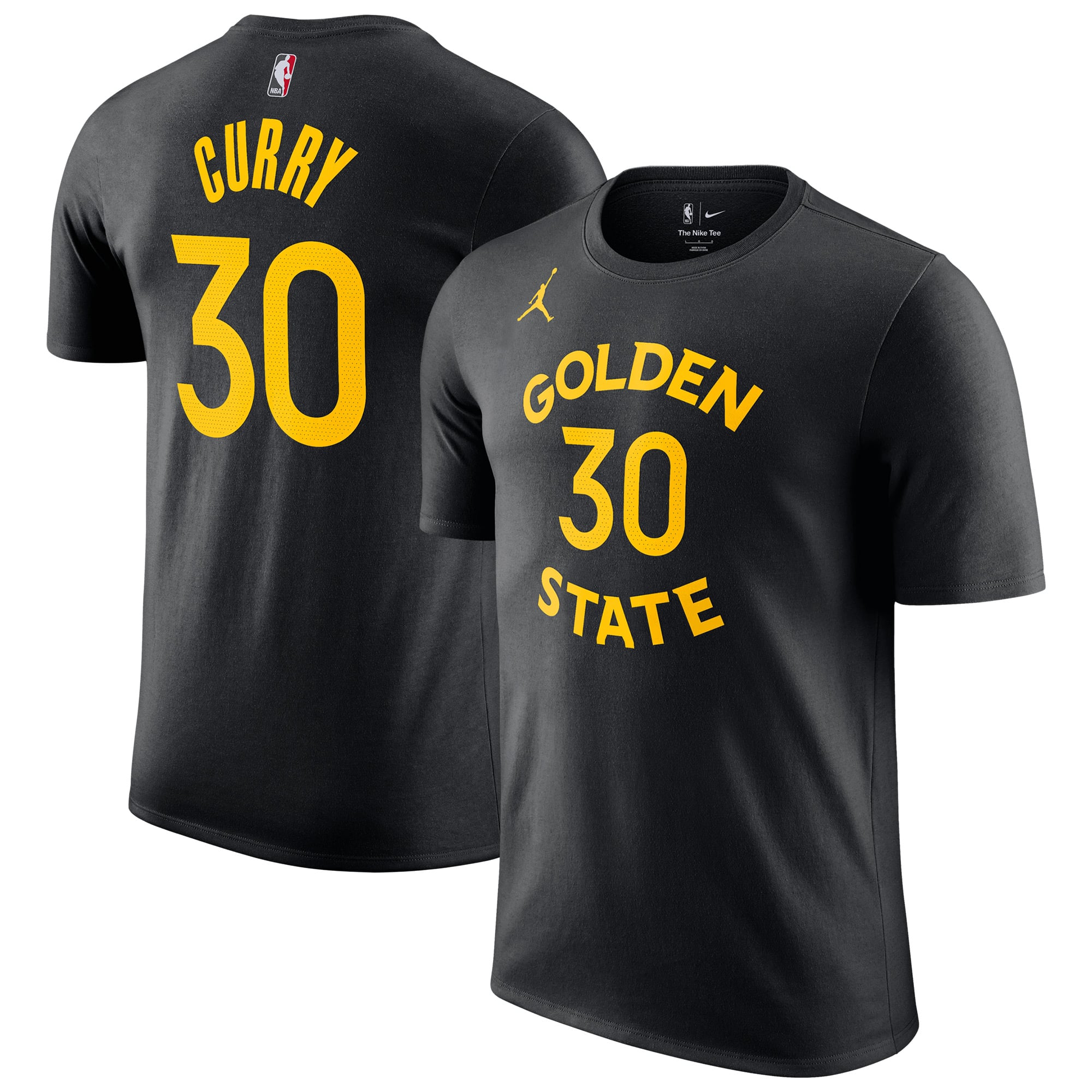 Golden State Warriors Nike Statement Name & Number - Curry - Mens
