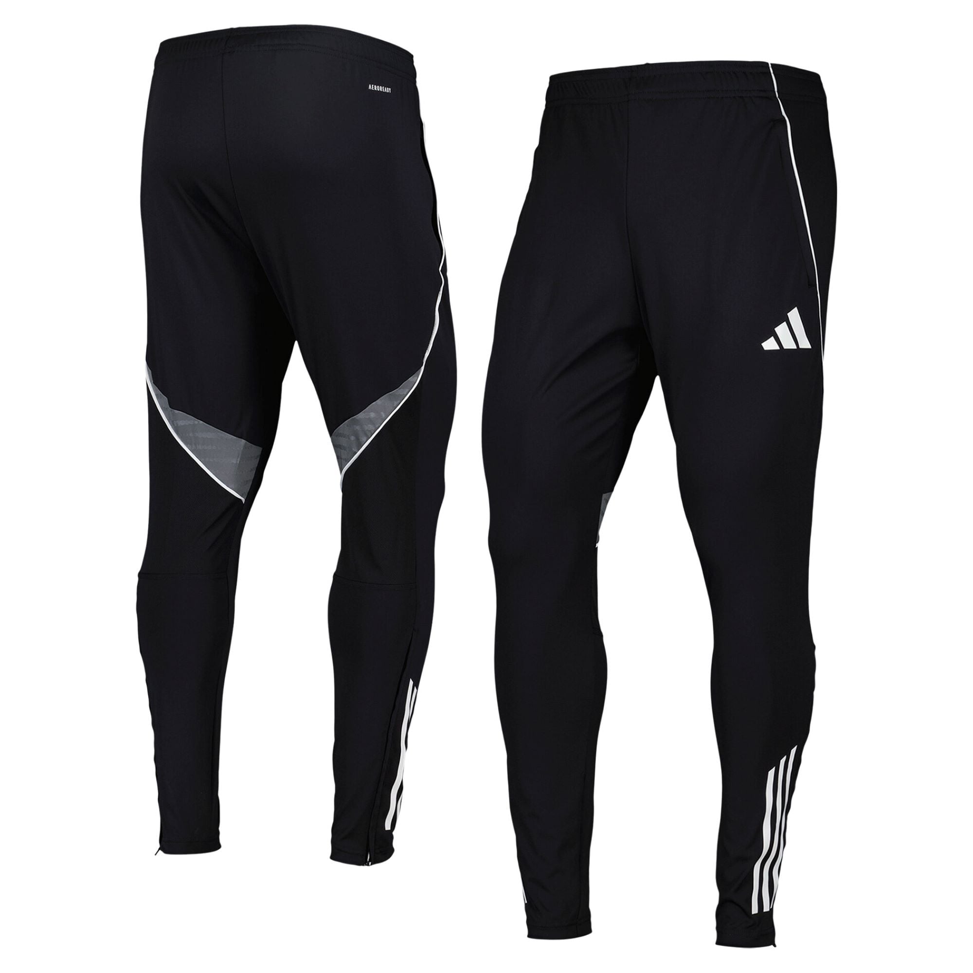 Leeds United adidas Training Pants - Black- Kids