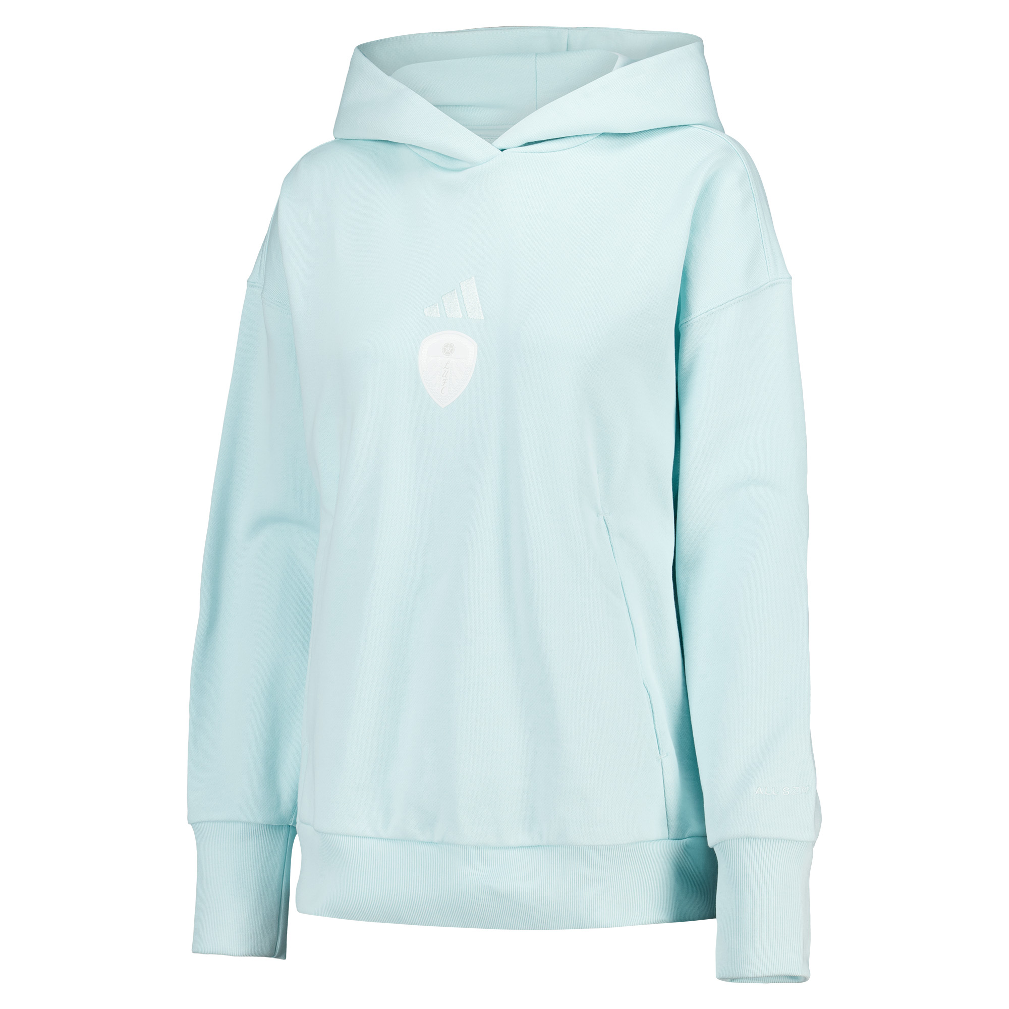 Leeds United adidas All Szn Hoodie - Mint - Womens, , rebel_hi-res