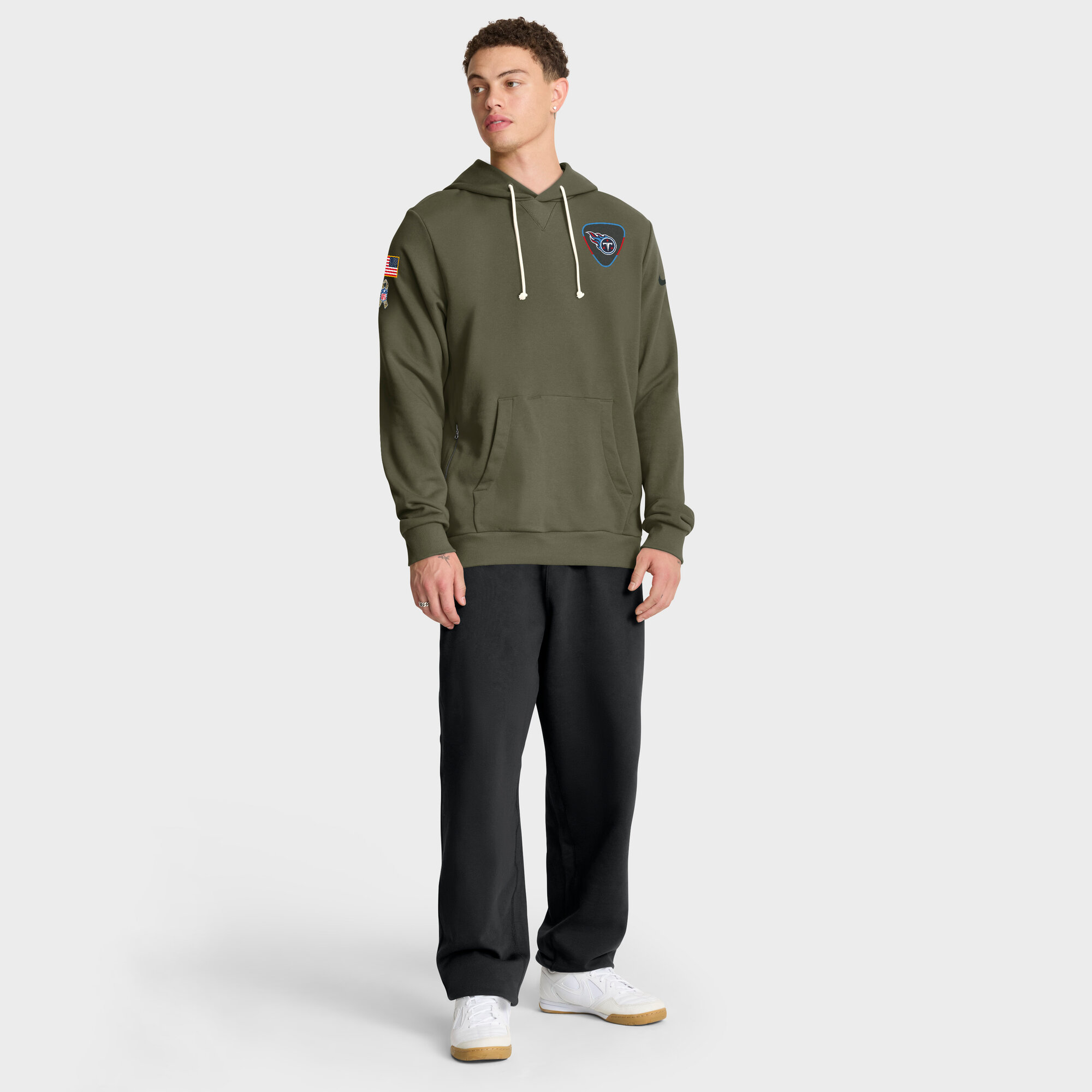 Tennessee Titans Nike 2025 Salute To Service Dominant Force Dri-FIT Hoodie - Mens, , rebel_hi-res