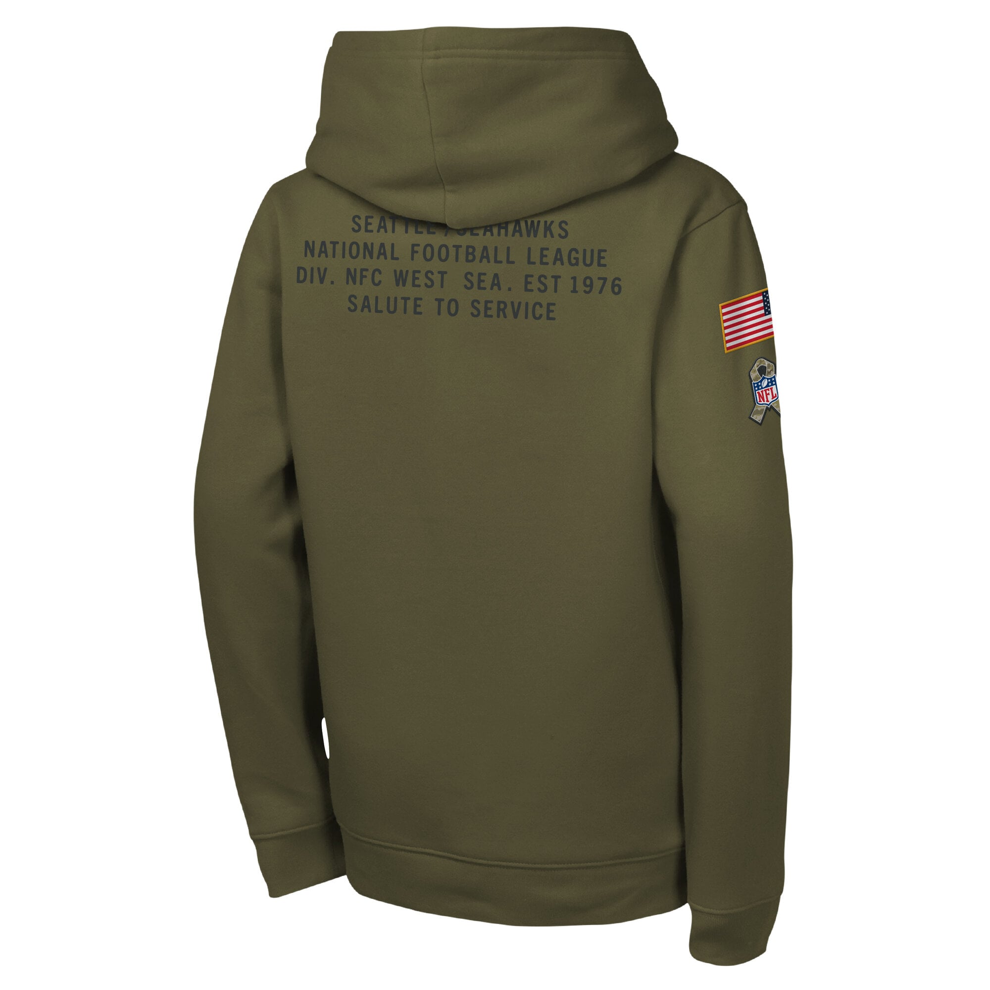 Seattle Seahawks Nike Salute To Service Hoodie - Youth, , rebel_hi-res