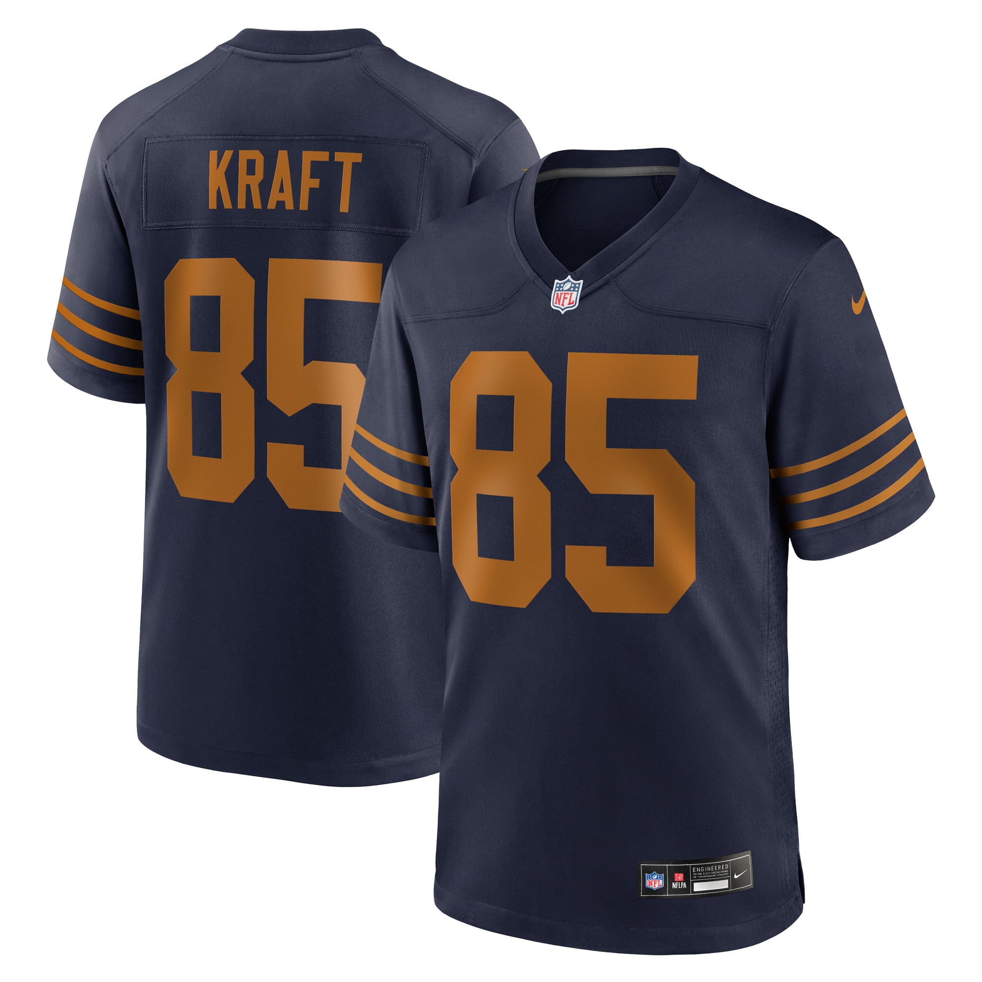 Green Bay Packers Nike Game Alternate Jersey - Navy - Tucker Kraft - Mens