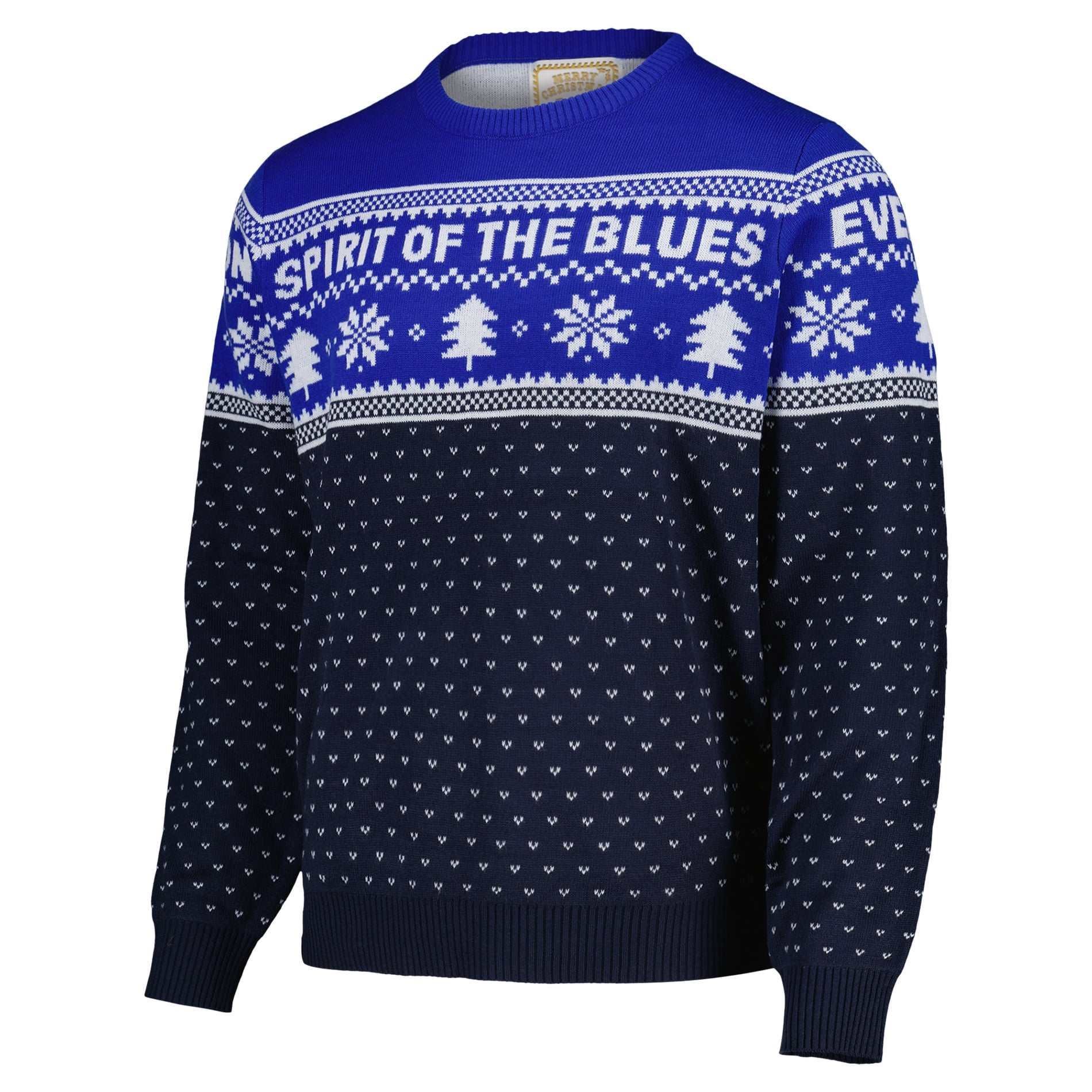 Everton Christmas Jumper - Royal/Navy - Adults, , rebel_hi-res