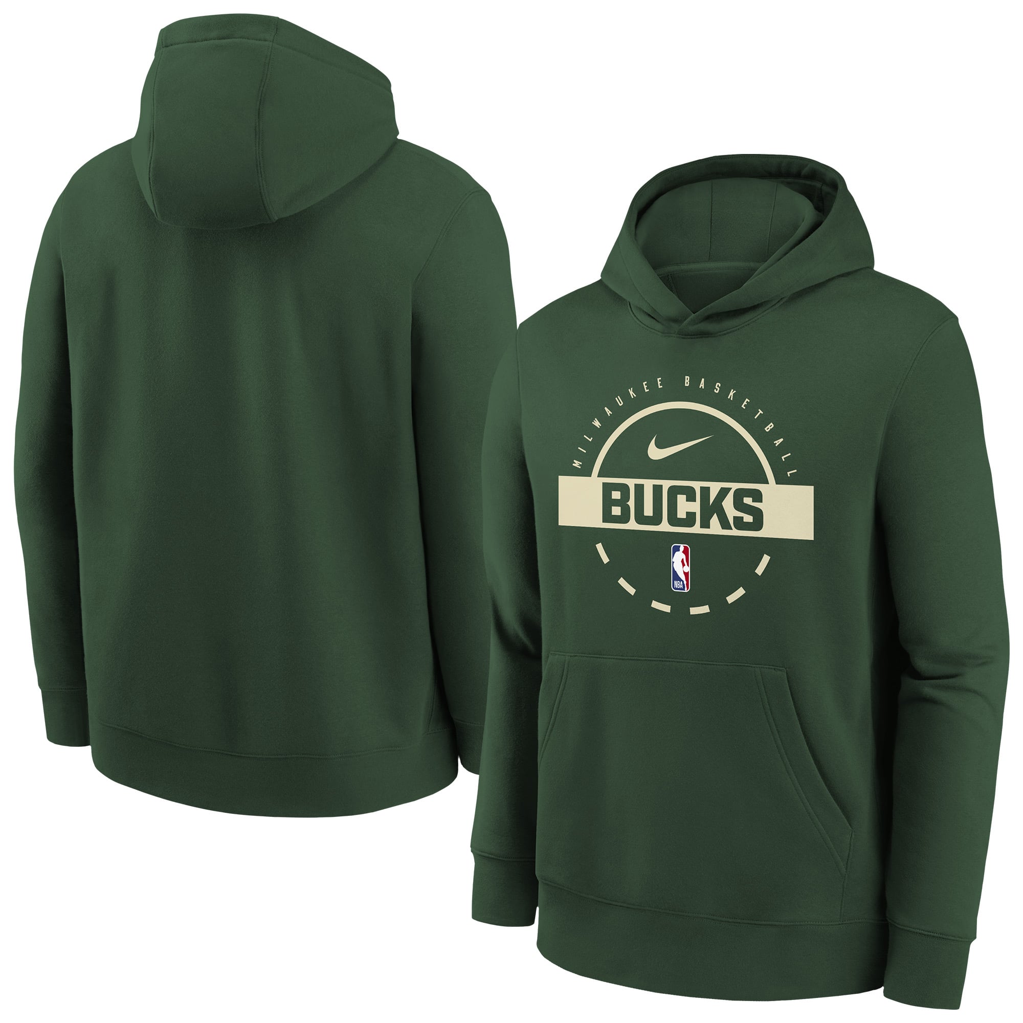 Milwaukee Bucks Nike Club Fleece Practice Hoodie - Youth