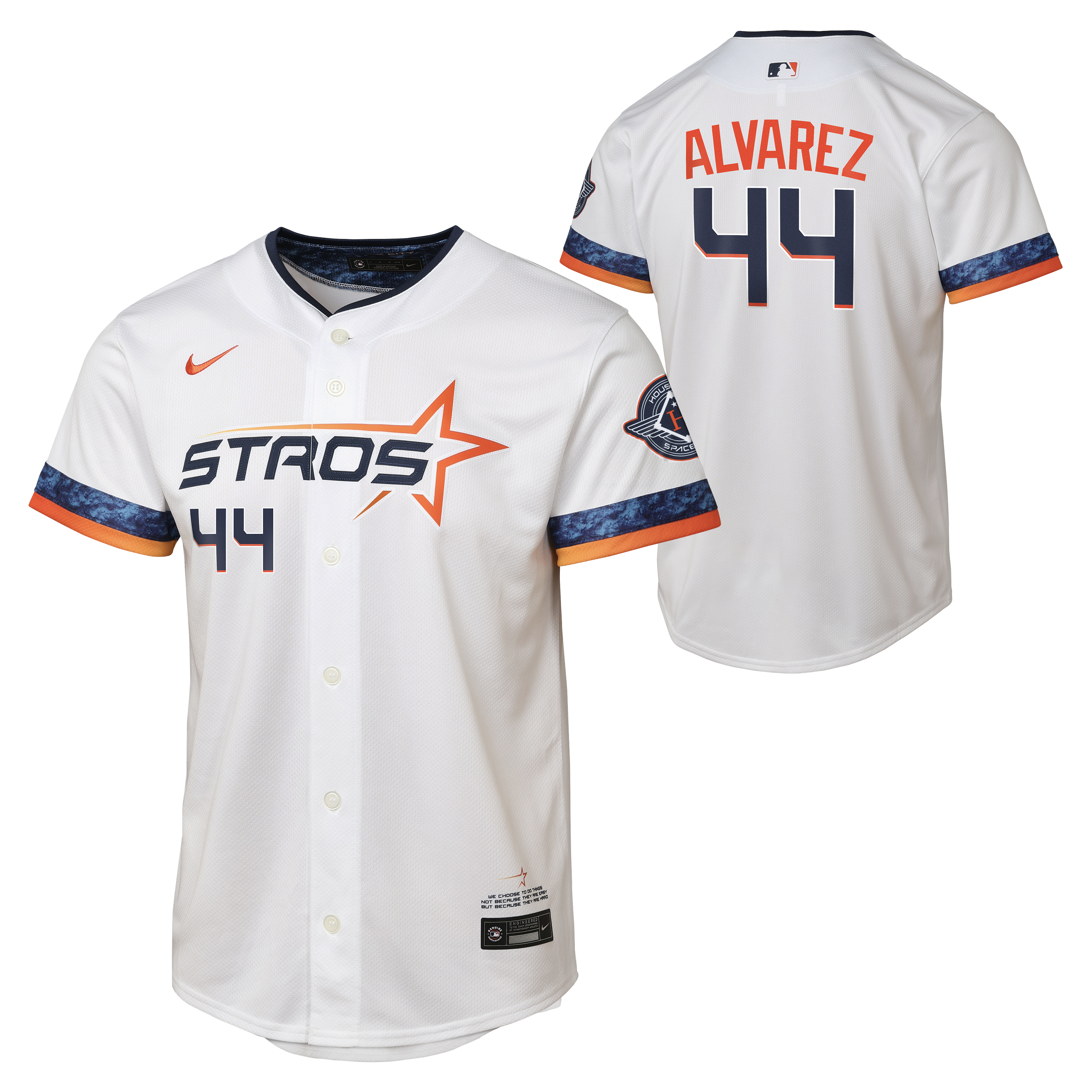 Houston Astros Nike MLB City Connect Limited Jersey - White - Yordan Alvarez - Youth
