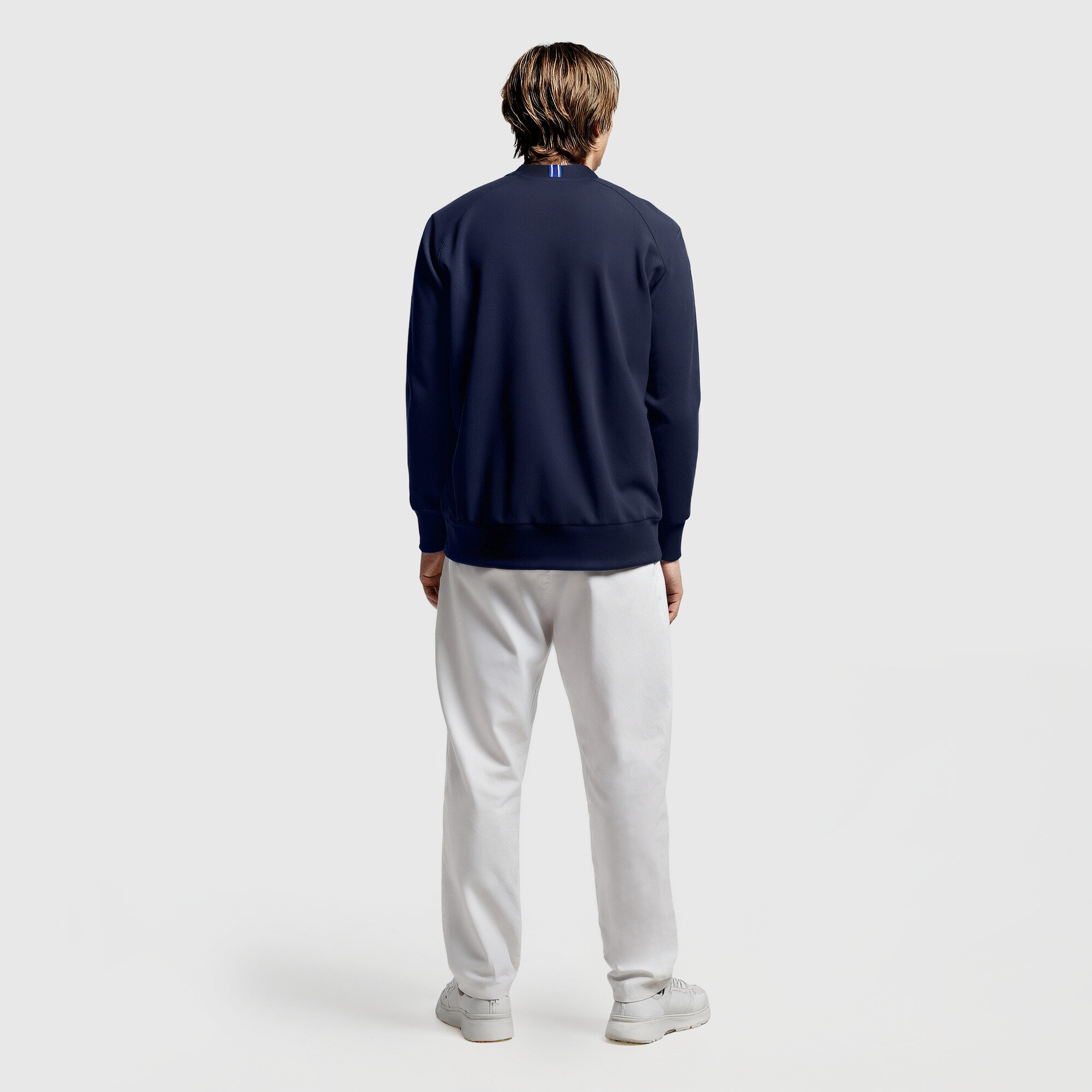 Chelsea Varsity Raglan Sweater - Navy, , rebel_hi-res