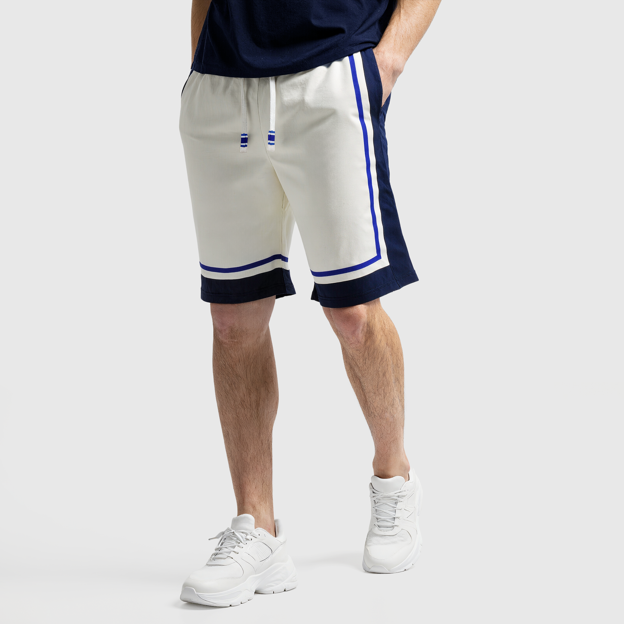 Chelsea Varsity Block Shorts - Cream, , rebel_hi-res