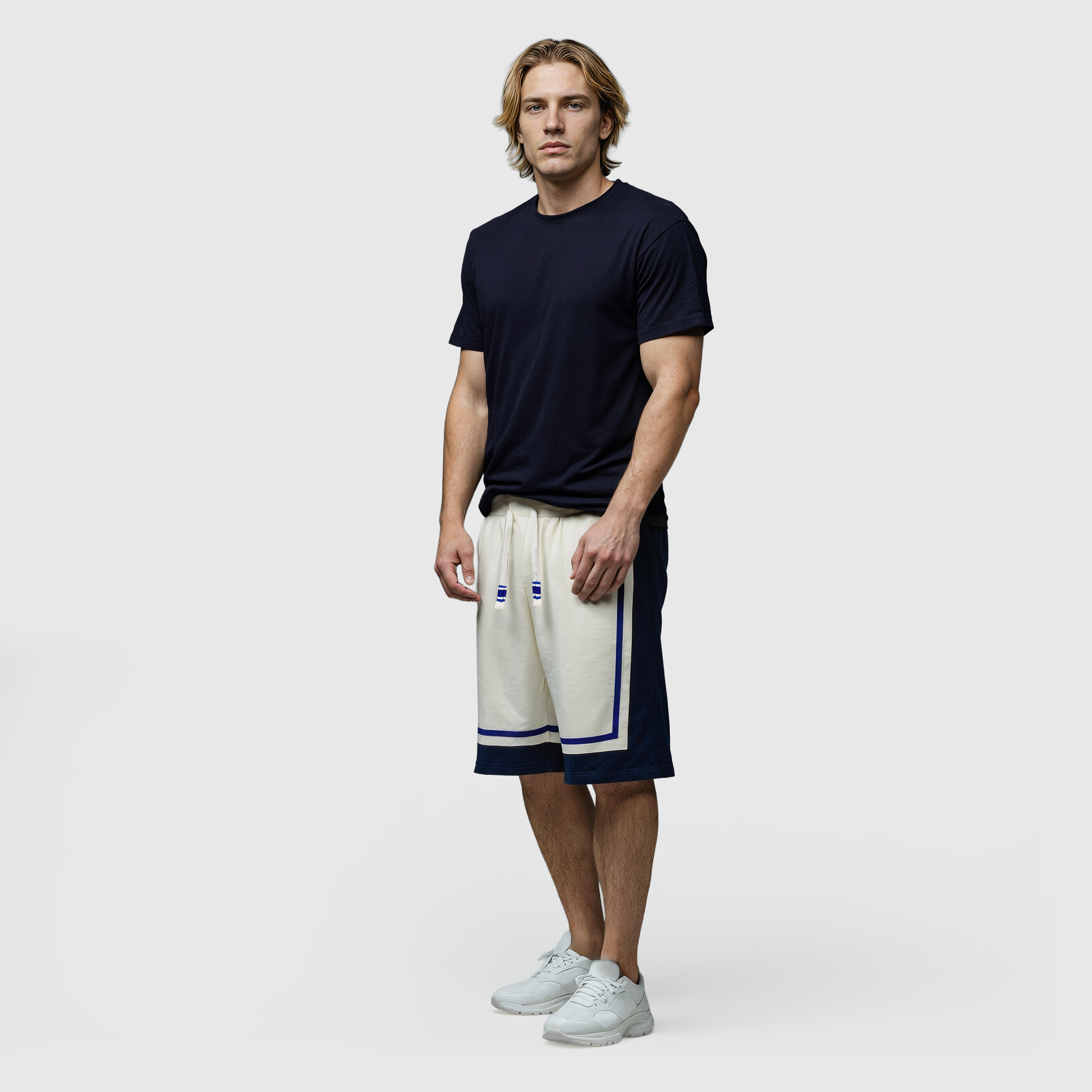Chelsea Varsity Block Shorts - Cream, , rebel_hi-res