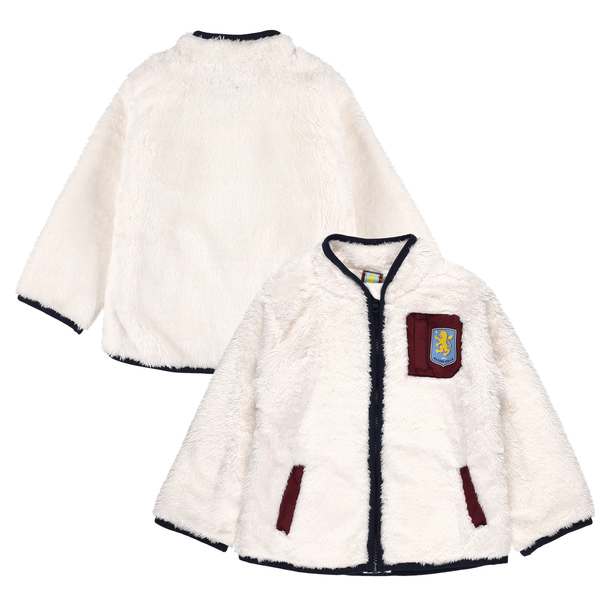 Aston Villa Teddy Borg Jacket - Ecru - Infants