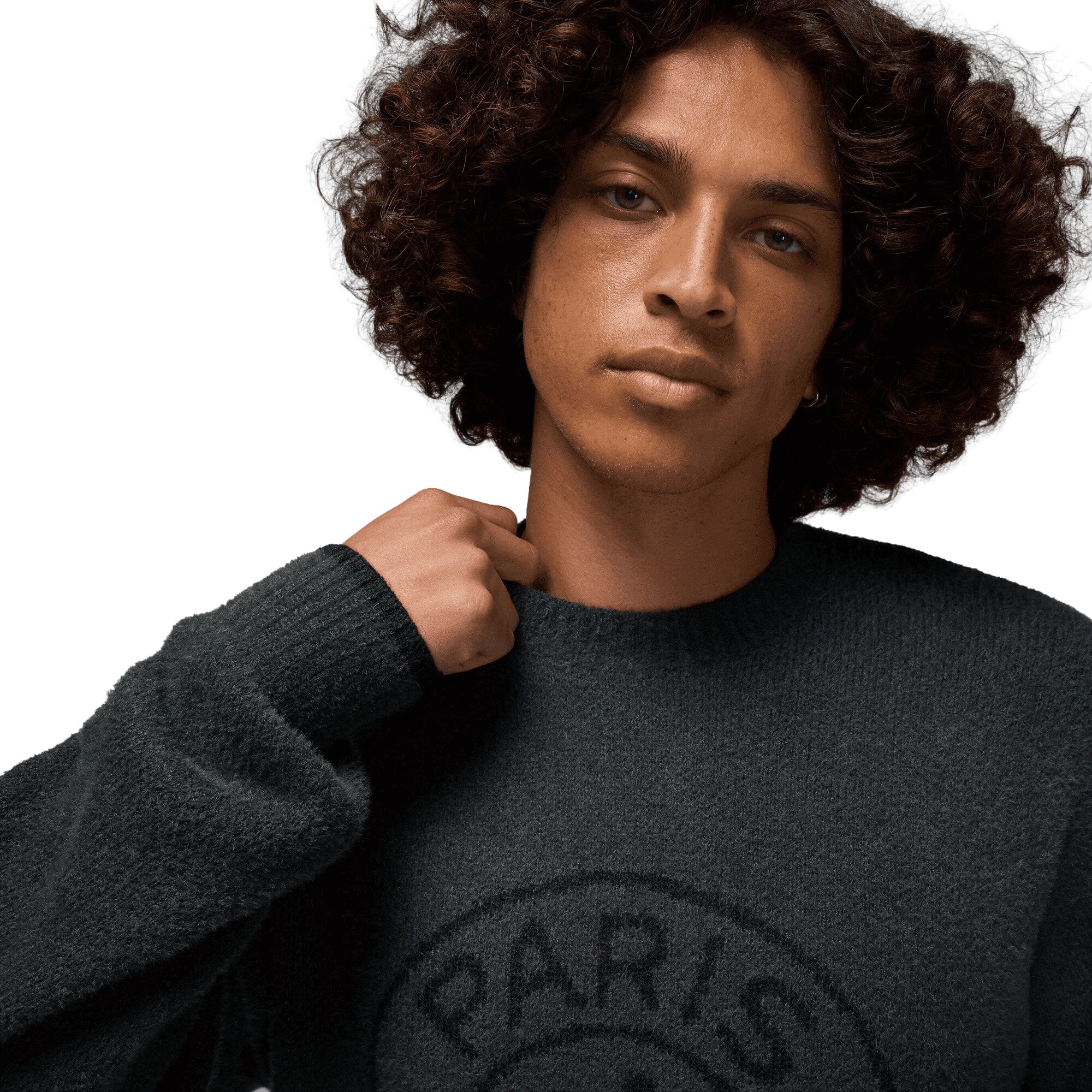 PSG Jordan Knitted Sweater - Anthracite, , rebel_hi-res