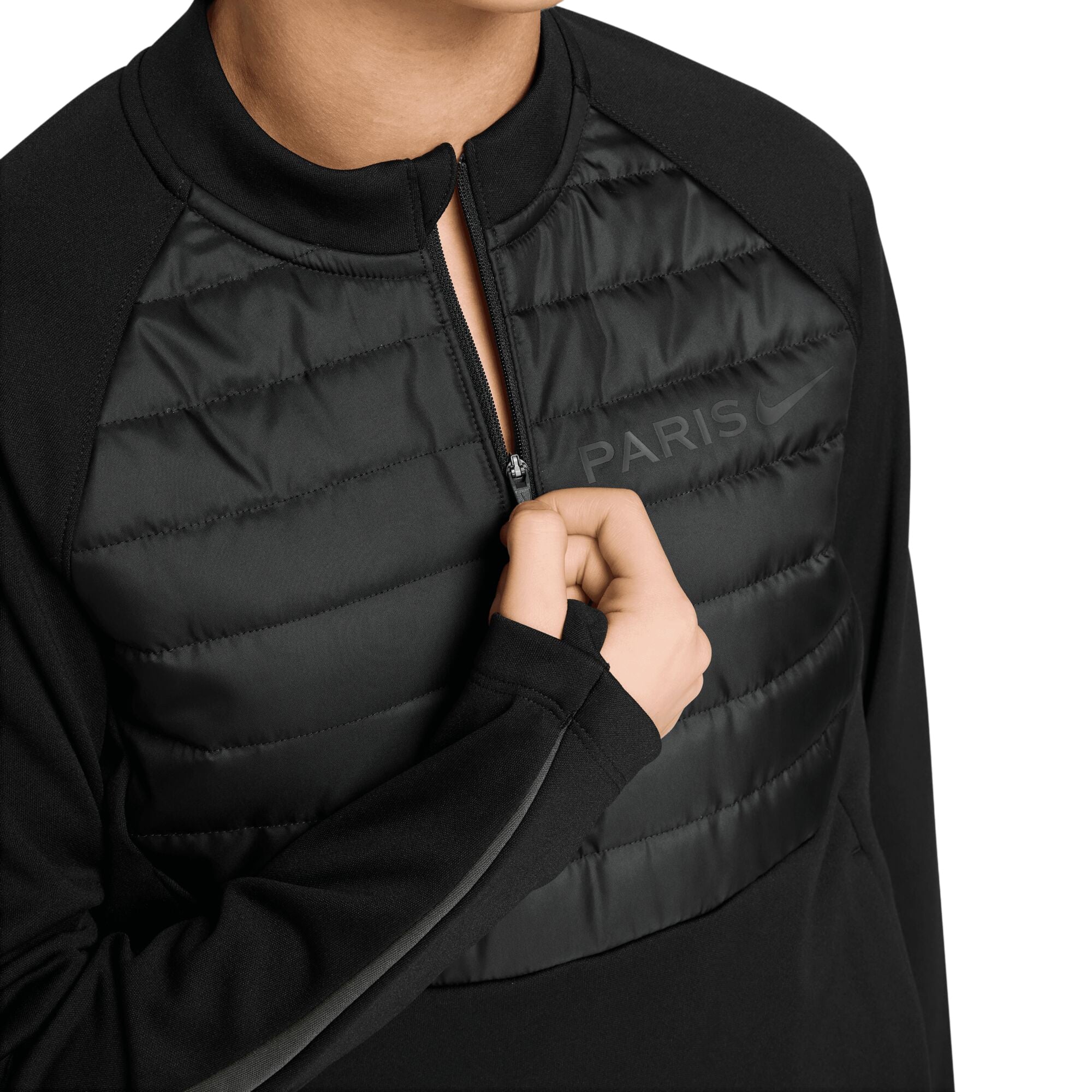 PSG Nike Academy Pro Winter Warrior Drill Top - Black - Kids, , rebel_hi-res